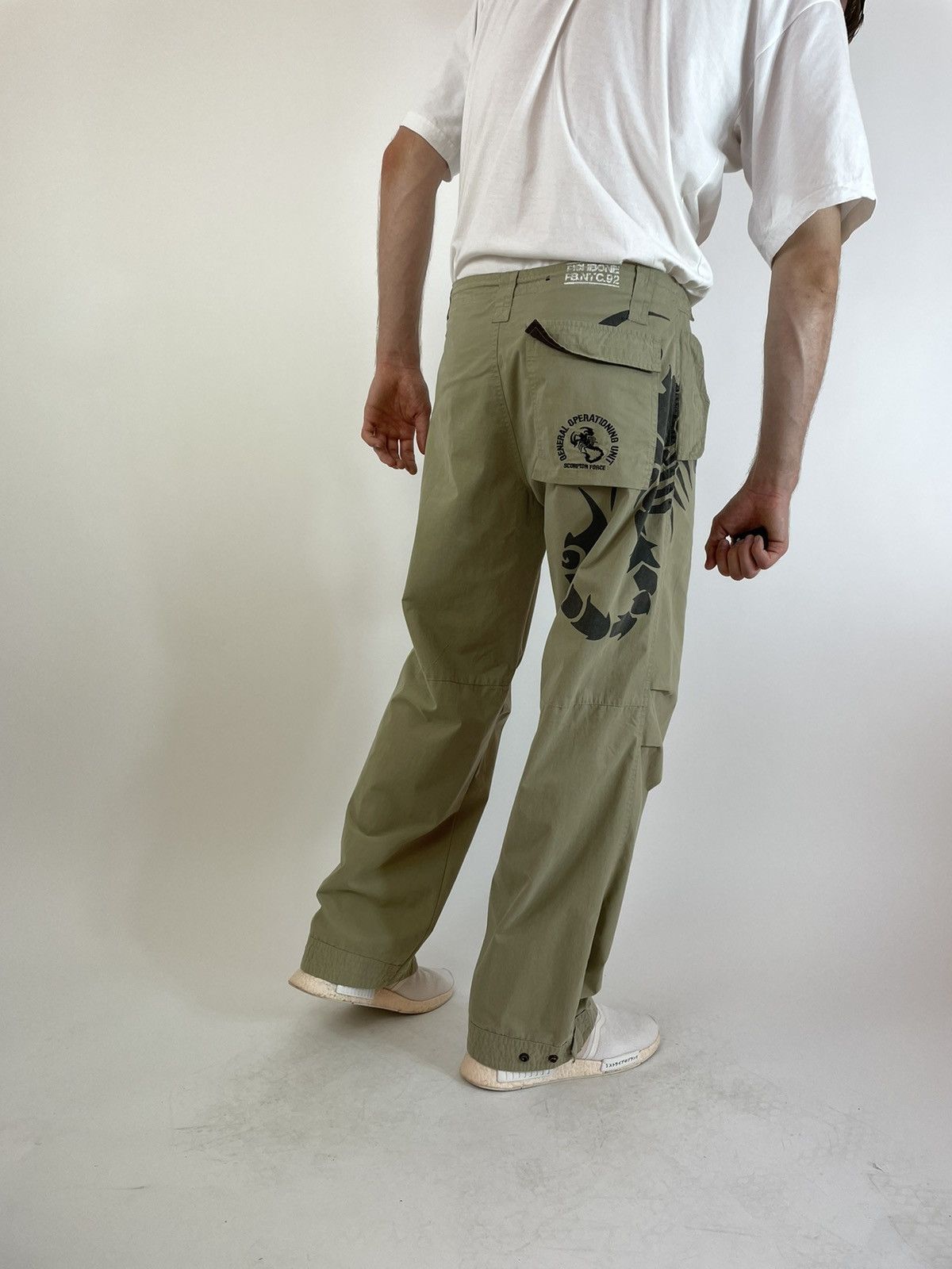 Other FISHBONE NYC.92 Scorpion Force Military Khaki boot cut pants Size US 32 / EU 48 - 8 Thumbnail