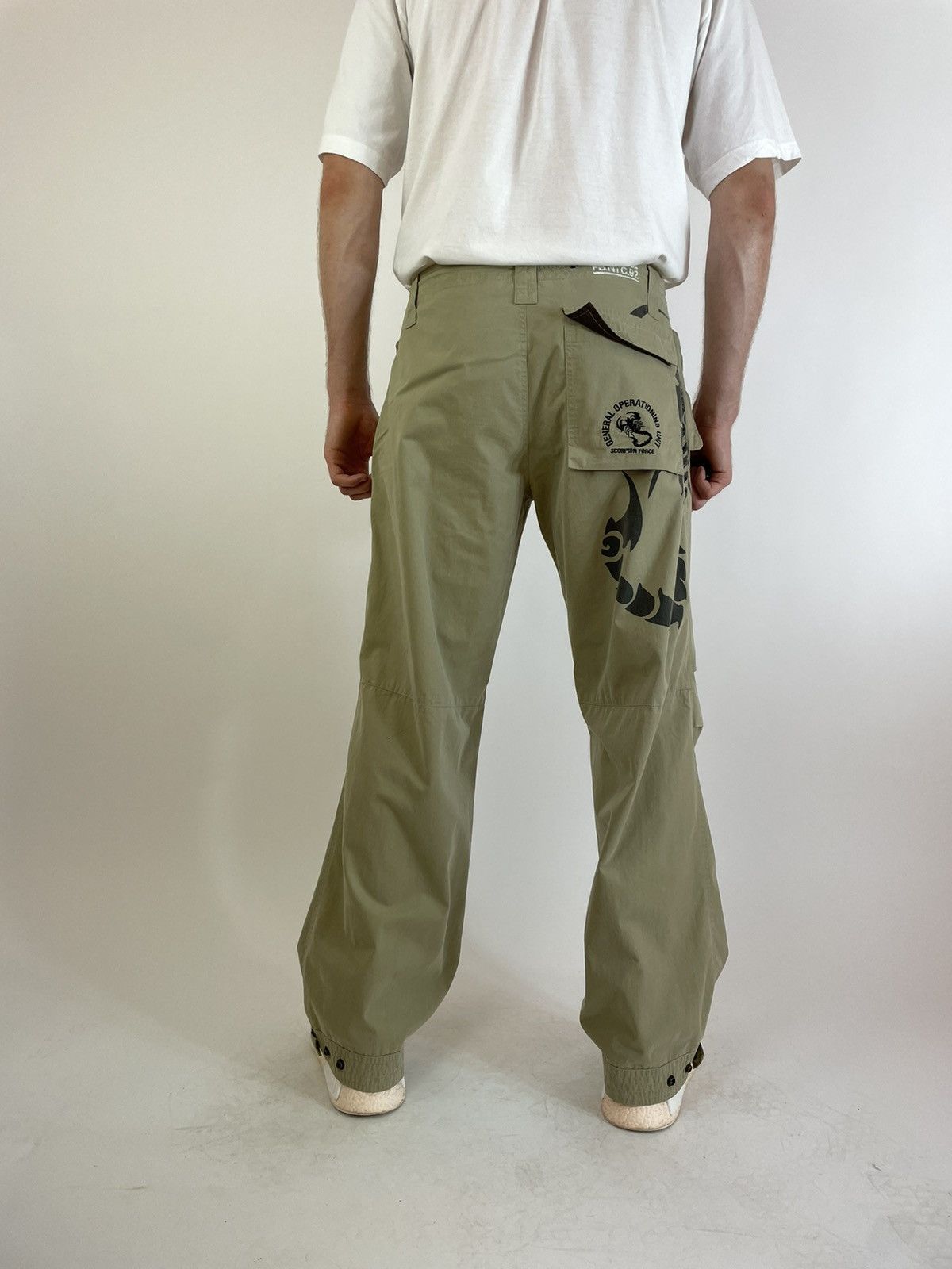 Other FISHBONE NYC.92 Scorpion Force Military Khaki boot cut pants Size US 32 / EU 48 - 7 Thumbnail