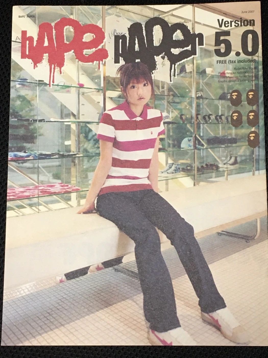 Bape Bape Girl Poster Yuko Ogura A Bathing Ape Camo Tee Hat Size ONE SIZE - 2 Thumbnail