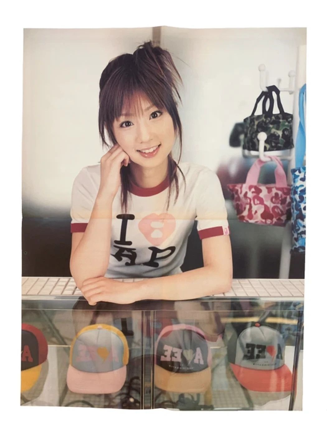 Bape Bape Girl Poster Yuko Ogura A Bathing Ape Camo Tee Hat Size ONE SIZE - 1 Thumbnail