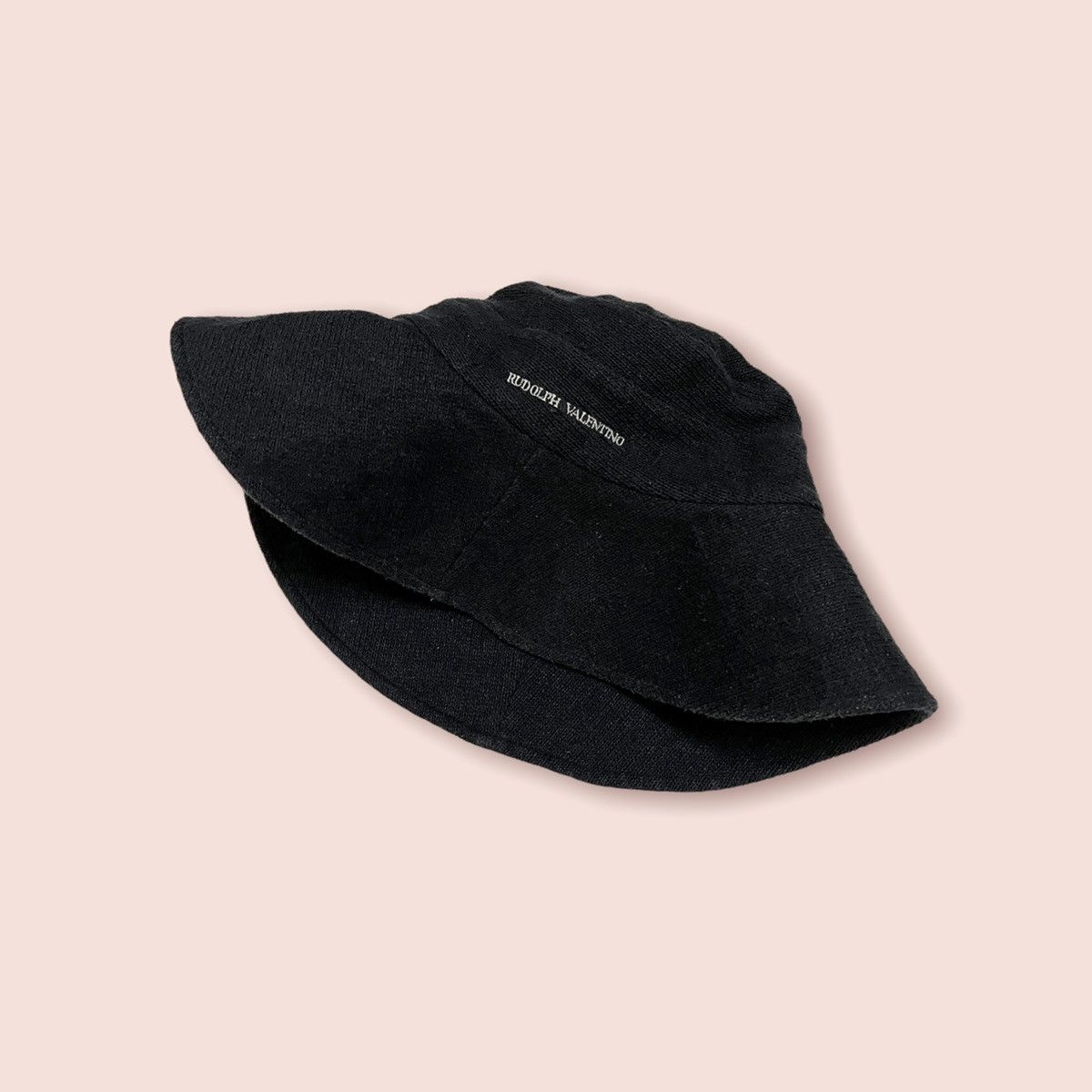 Designer × Valentino × Vintage VINTAGE RUDOLF VALENTINO WIDE BRIM SILK BUCKET HAT Size ONE SIZE - 9 Thumbnail