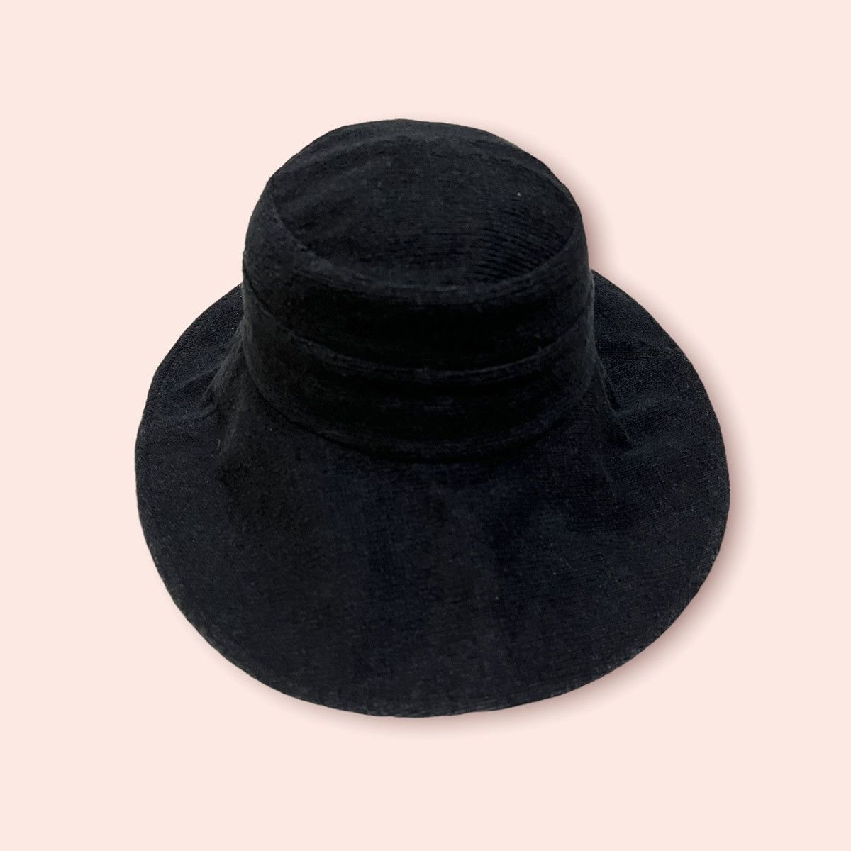 Designer × Valentino × Vintage VINTAGE RUDOLF VALENTINO WIDE BRIM SILK BUCKET HAT Size ONE SIZE - 5 Thumbnail