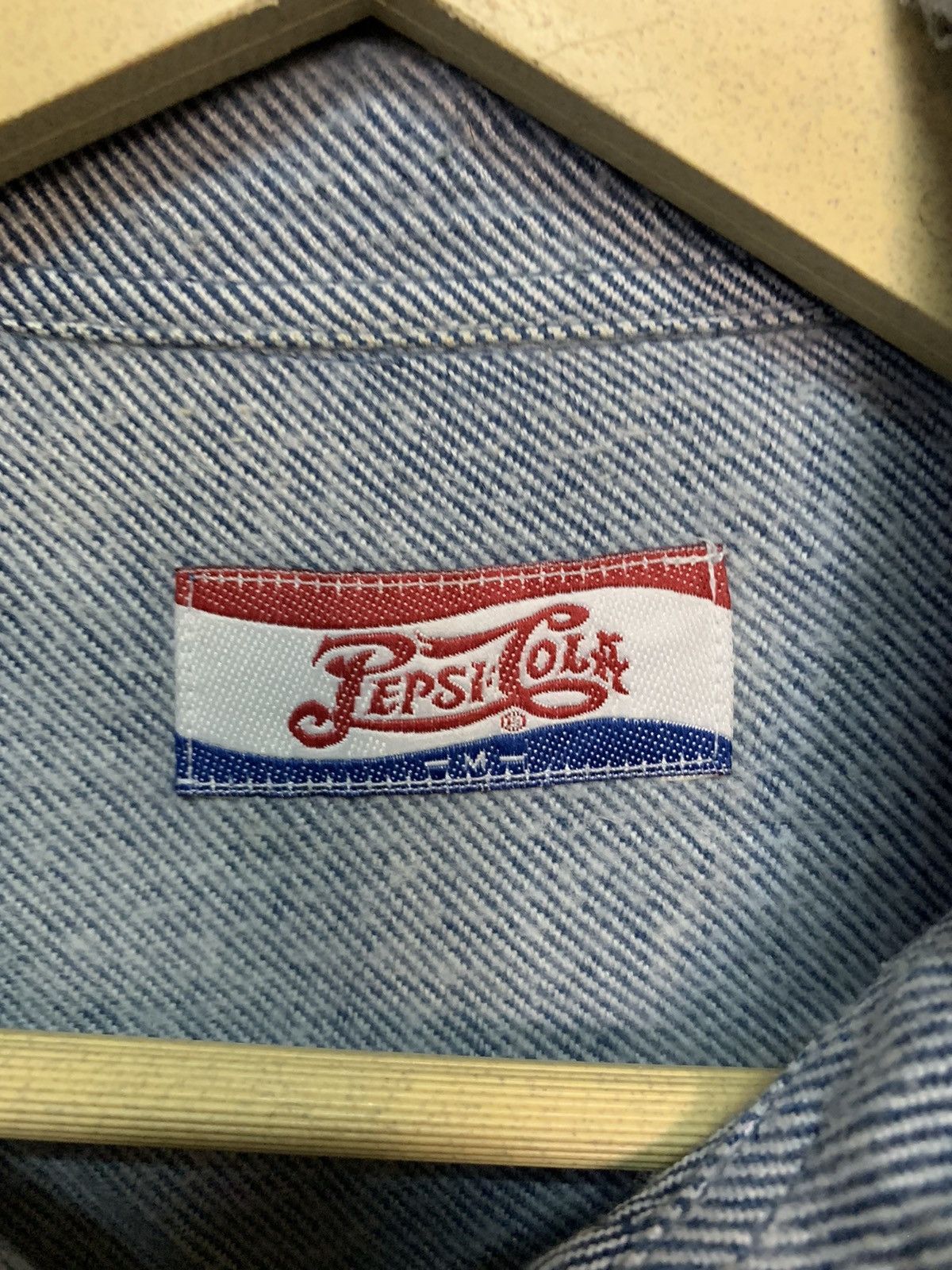 Coca Cola × Pepsi Vintage 90s Pepsi-Cola Button Up Workers Shirt Size US M / EU 48-50 / 2 - 5 Thumbnail