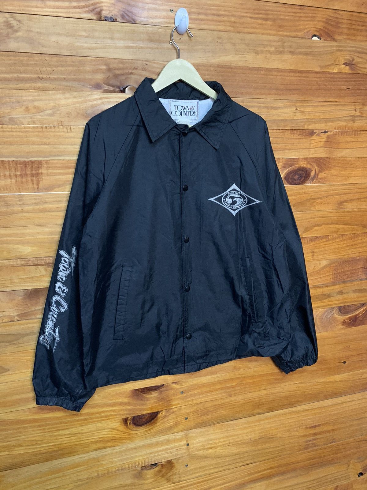 Vintage Vintage 90s Town And Country Skateboard Nylon Coach Jacket Size US M / EU 48-50 / 2 - 3 Thumbnail