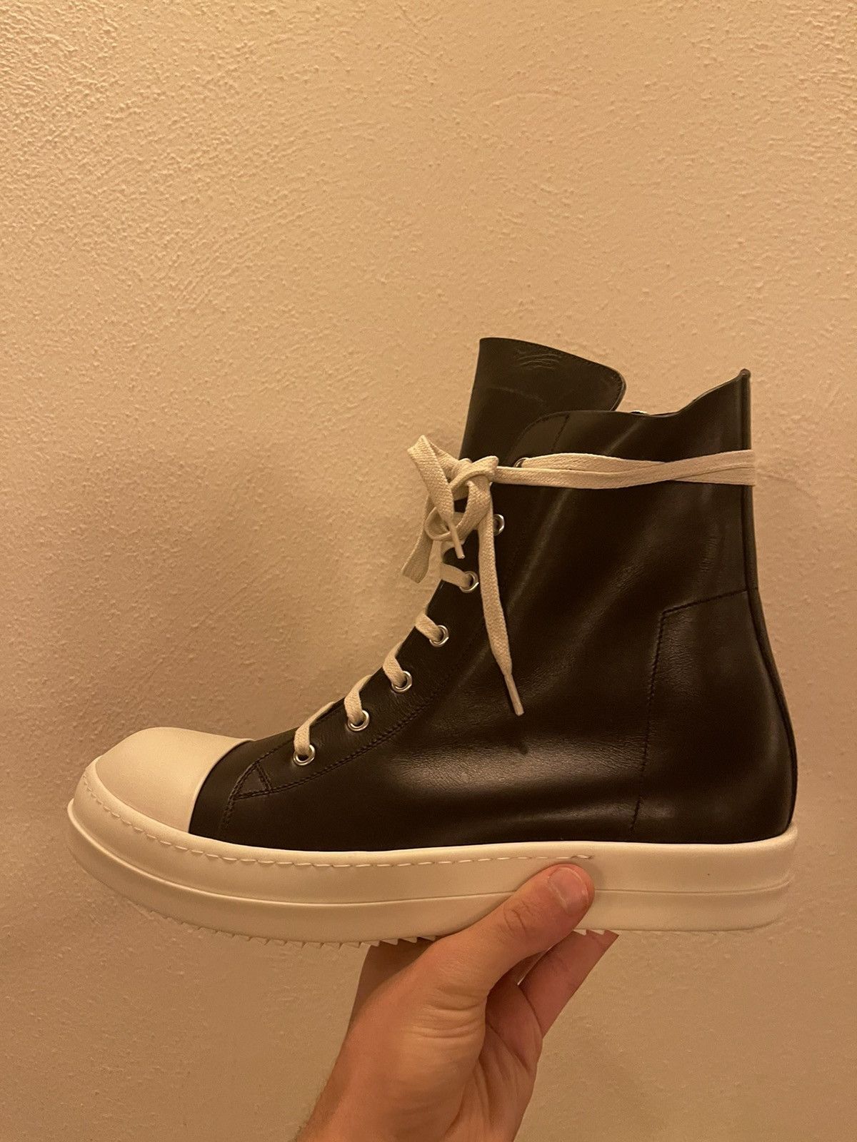 Rick Owens high mainline ramones Hi Top Sneakers