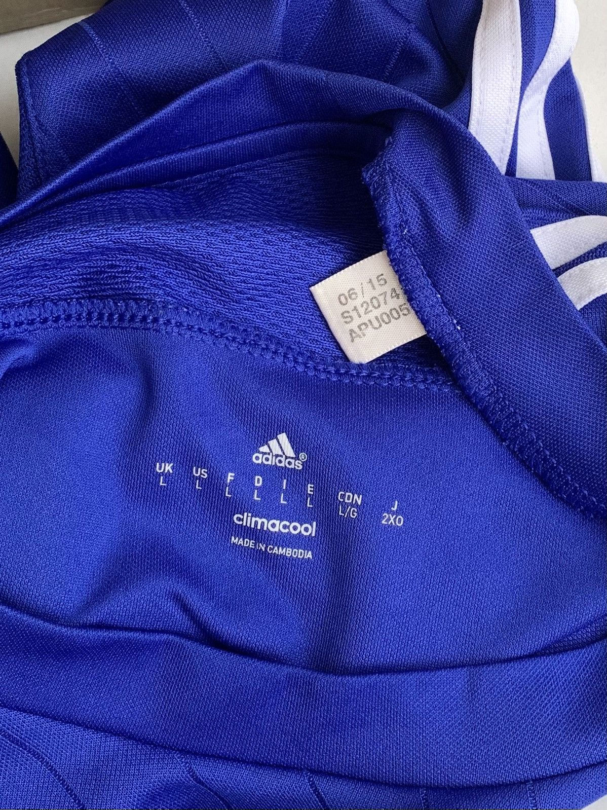 Adidas Adidas Chelsea FC 2015 T-Shirt Size L Size US L / EU 52-54 / 3 - 6 Thumbnail