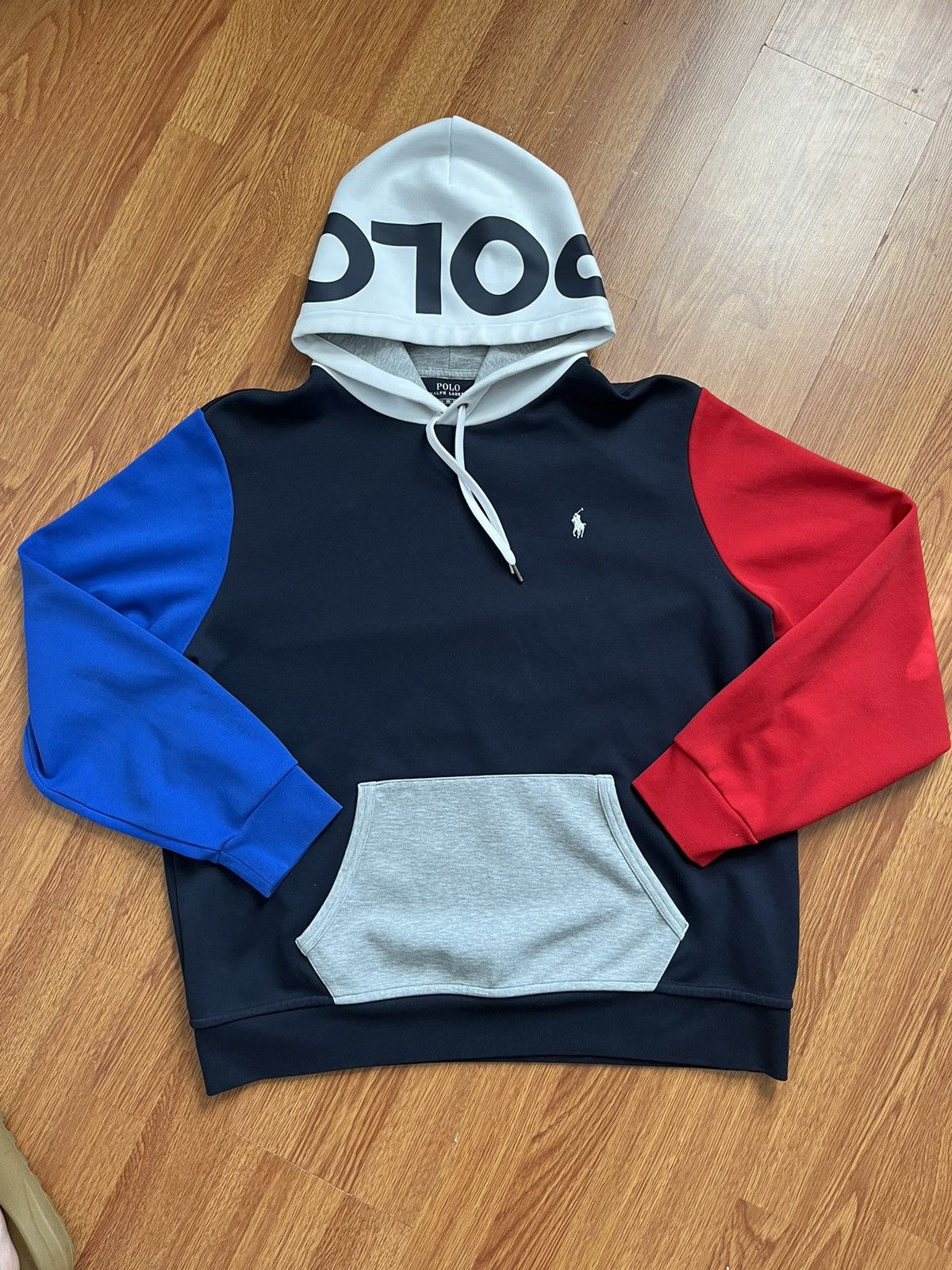 Zip-up Sweater Sudadera Con Capucha Polo Para Hombre Azul Marino - Main Image