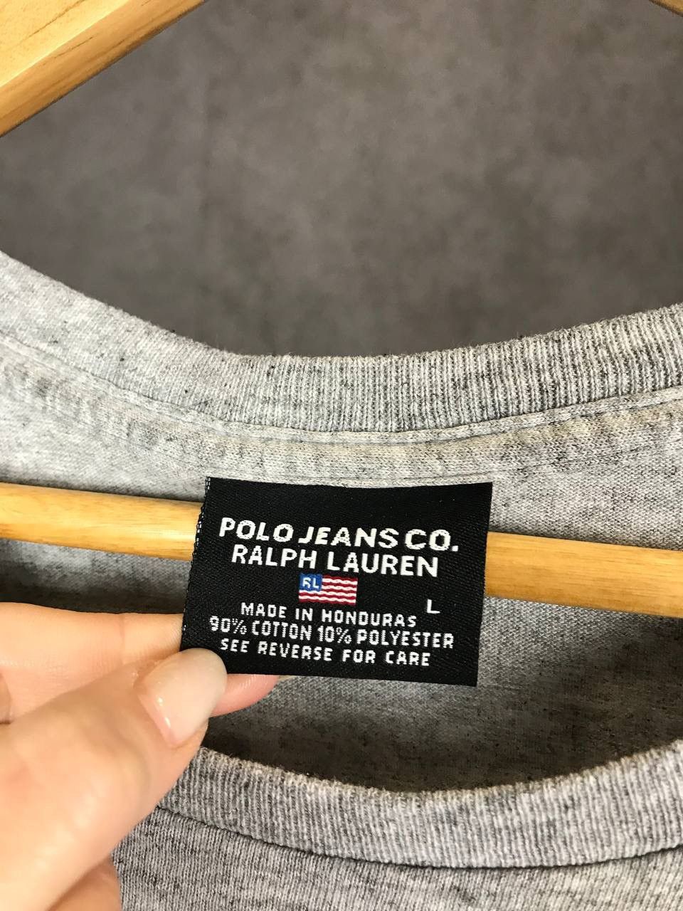 Vintage Polo Jeans Company Ralph Lauren vintage luxury tee Size US L / EU 52-54 / 3 - 3 Thumbnail