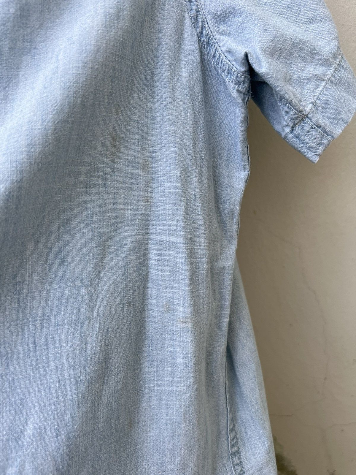 Denim & Supply Ralph Lauren D&S Ralph Lauren Fade Light Blue USA Flag Western Shirt Size US L / EU 52-54 / 3 - 12 Thumbnail