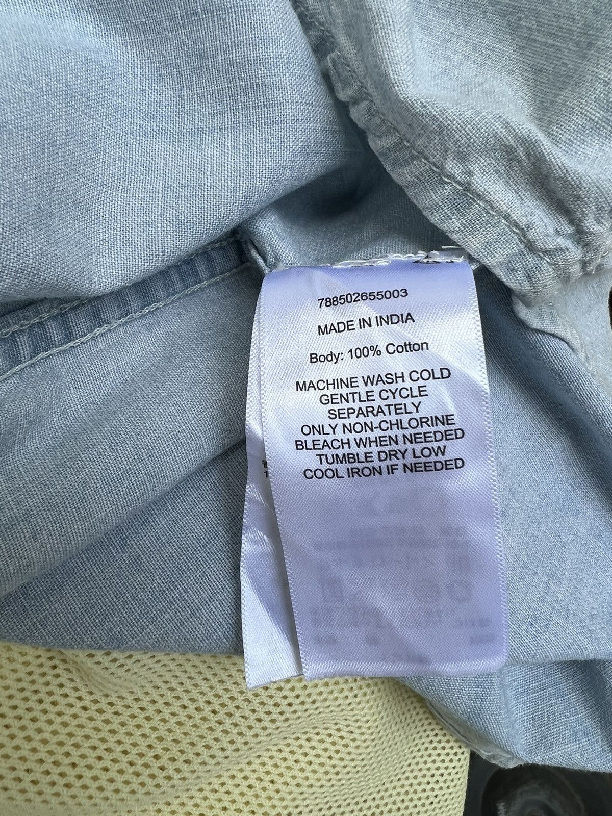 Denim & Supply Ralph Lauren D&S Ralph Lauren Fade Light Blue USA Flag Western Shirt Size US L / EU 52-54 / 3 - 15 Thumbnail