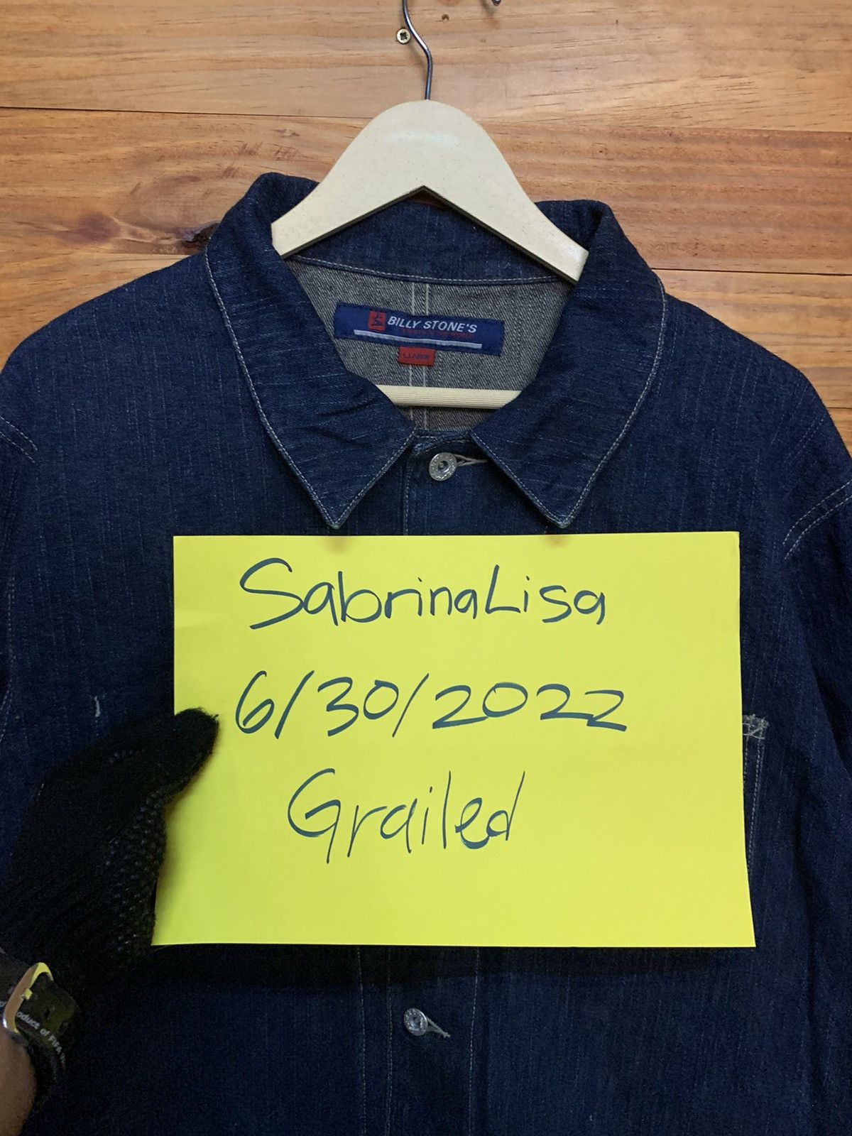 Vintage Vintage Billy Stones Denim Chore Jacket Size US L / EU 52-54 / 3 - 8 Thumbnail