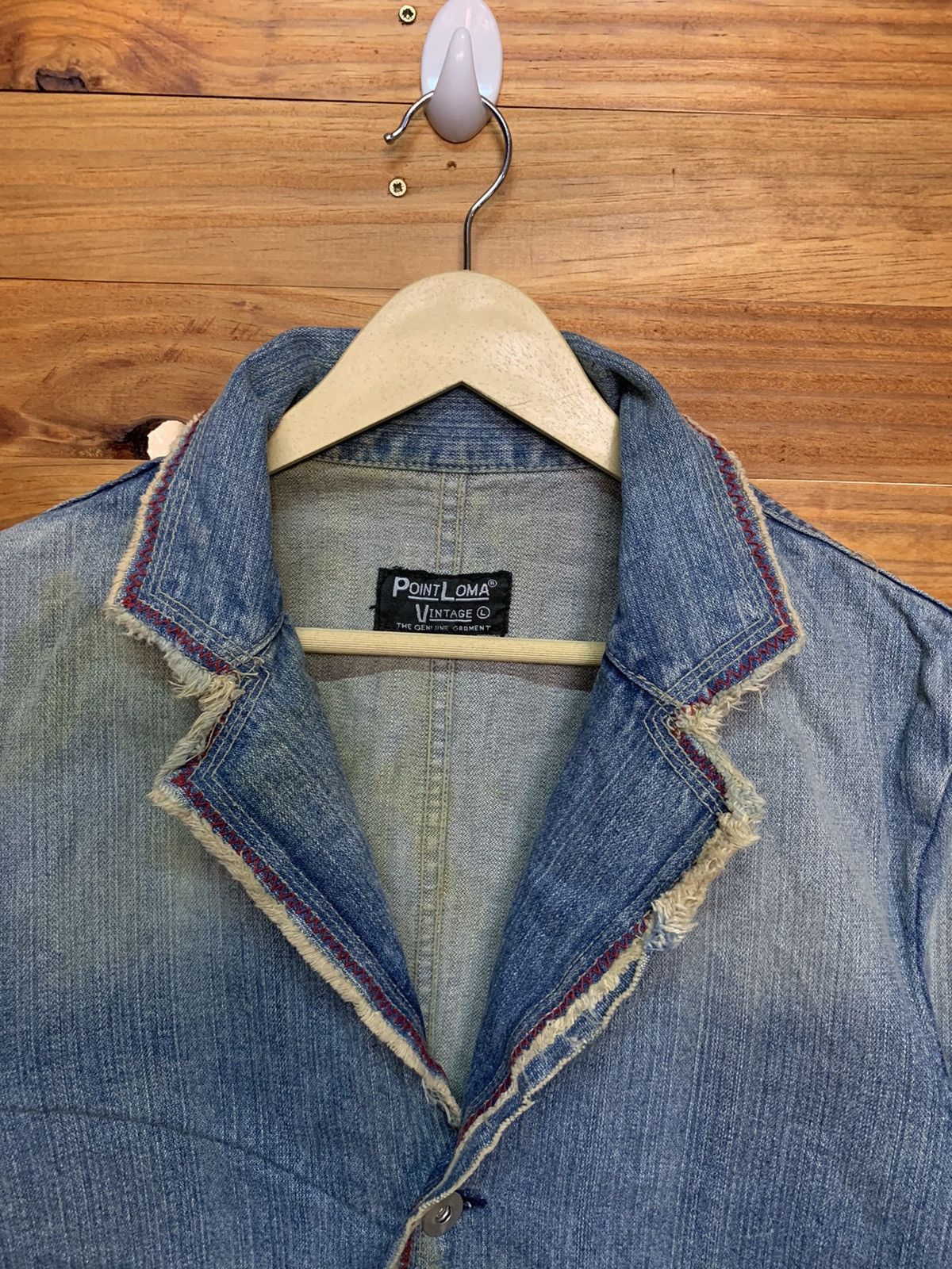 Other Vintage Point Loma Disstressed Denim Chore Jacket Size US M / EU 48-50 / 2 - 7 Thumbnail