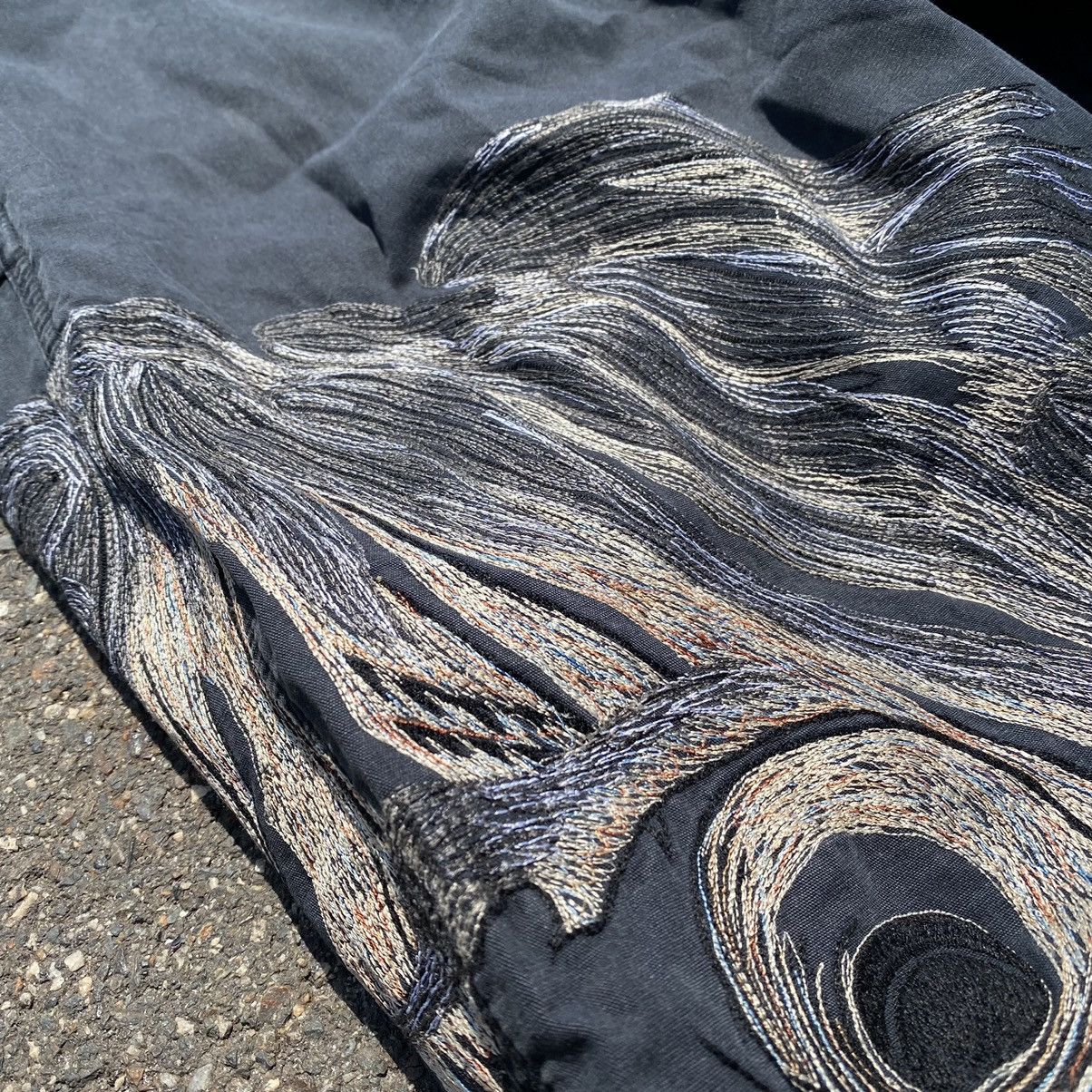 Japanese Brand VINTAGE MAHARISHI FADED BLACK DEMON FACE EMBROIDERED PANTS Size US 32 / EU 48 - 6 Thumbnail