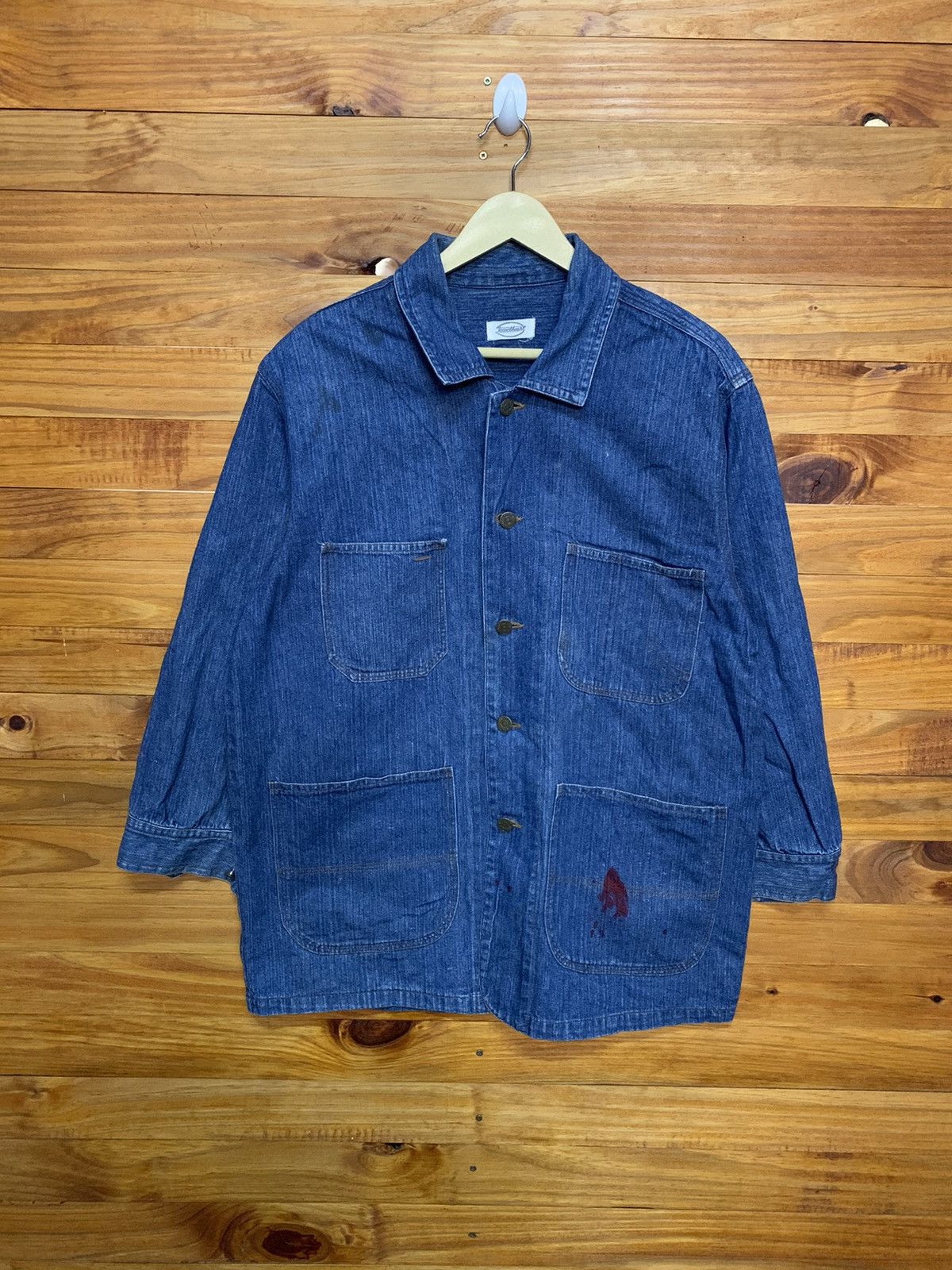Vintage Vintage Disstressed Chore Jacket Size US L / EU 52-54 / 3 - 1 Thumbnail