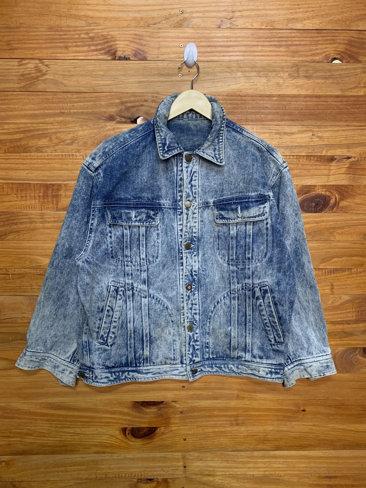 Vintage Vintage Stone Wash Trucker Jacket Size US M / EU 48-50 / 2 - 1 Thumbnail