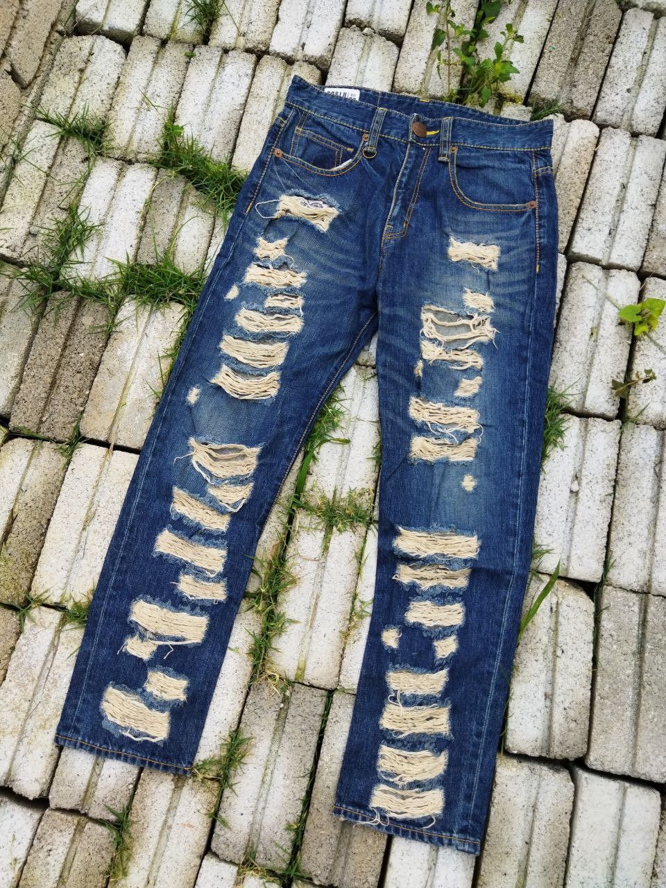 Japanese Brand Co & Lu Japan Distressed Denim - Size 29 Size US 29 - 6 Thumbnail