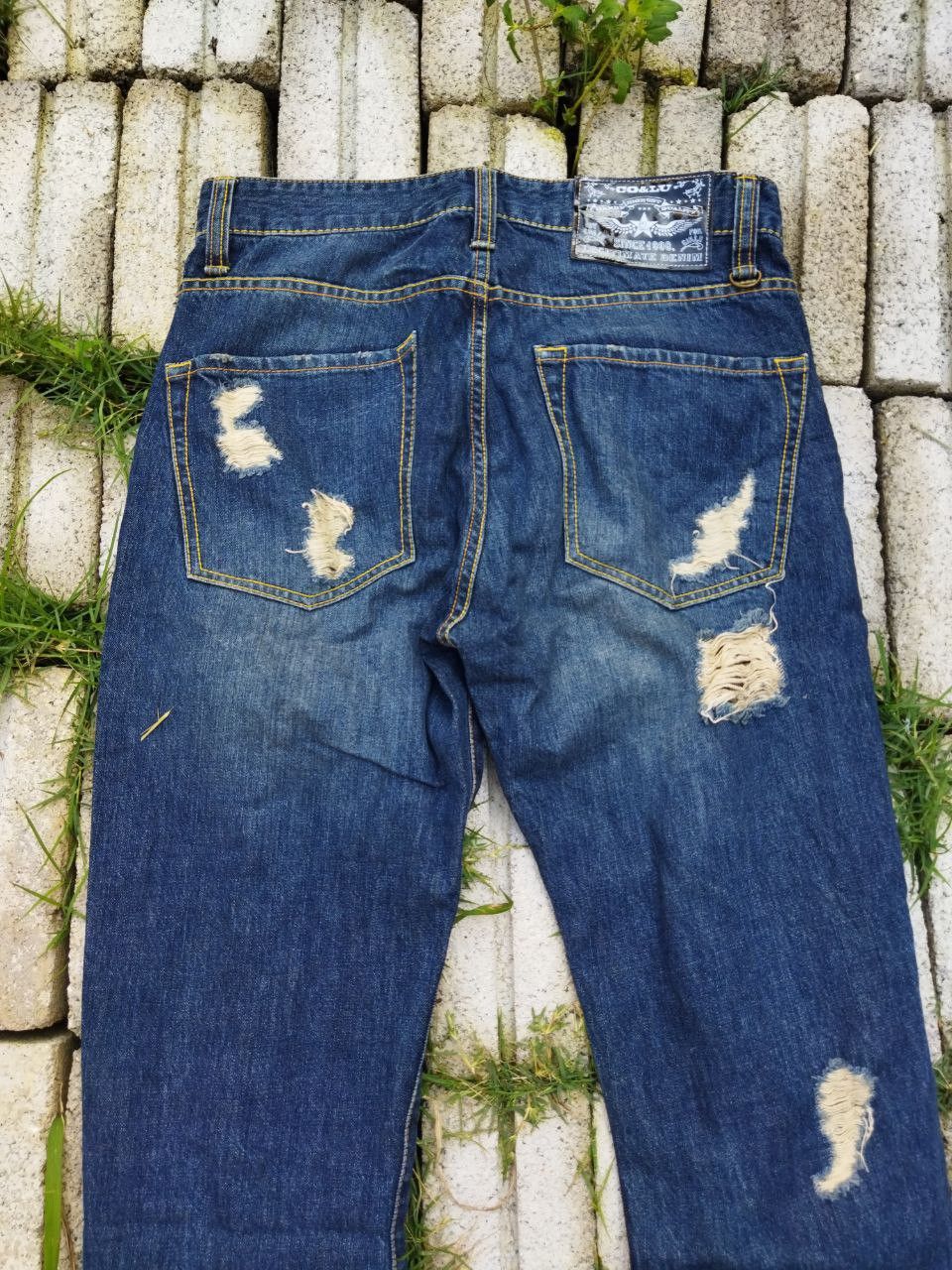 Japanese Brand Co & Lu Japan Distressed Denim - Size 29 Size US 29 - 2 Thumbnail