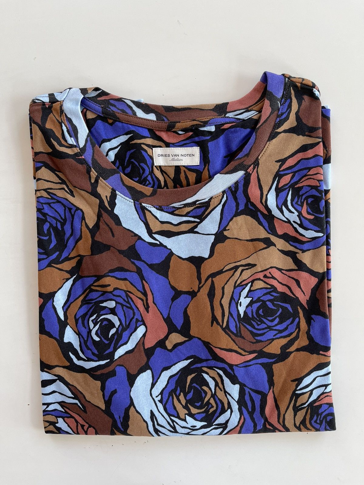 Dries Van Noten Floral Print Cotton T-shirt Size US M / EU 48-50 / 2 - 3 Thumbnail