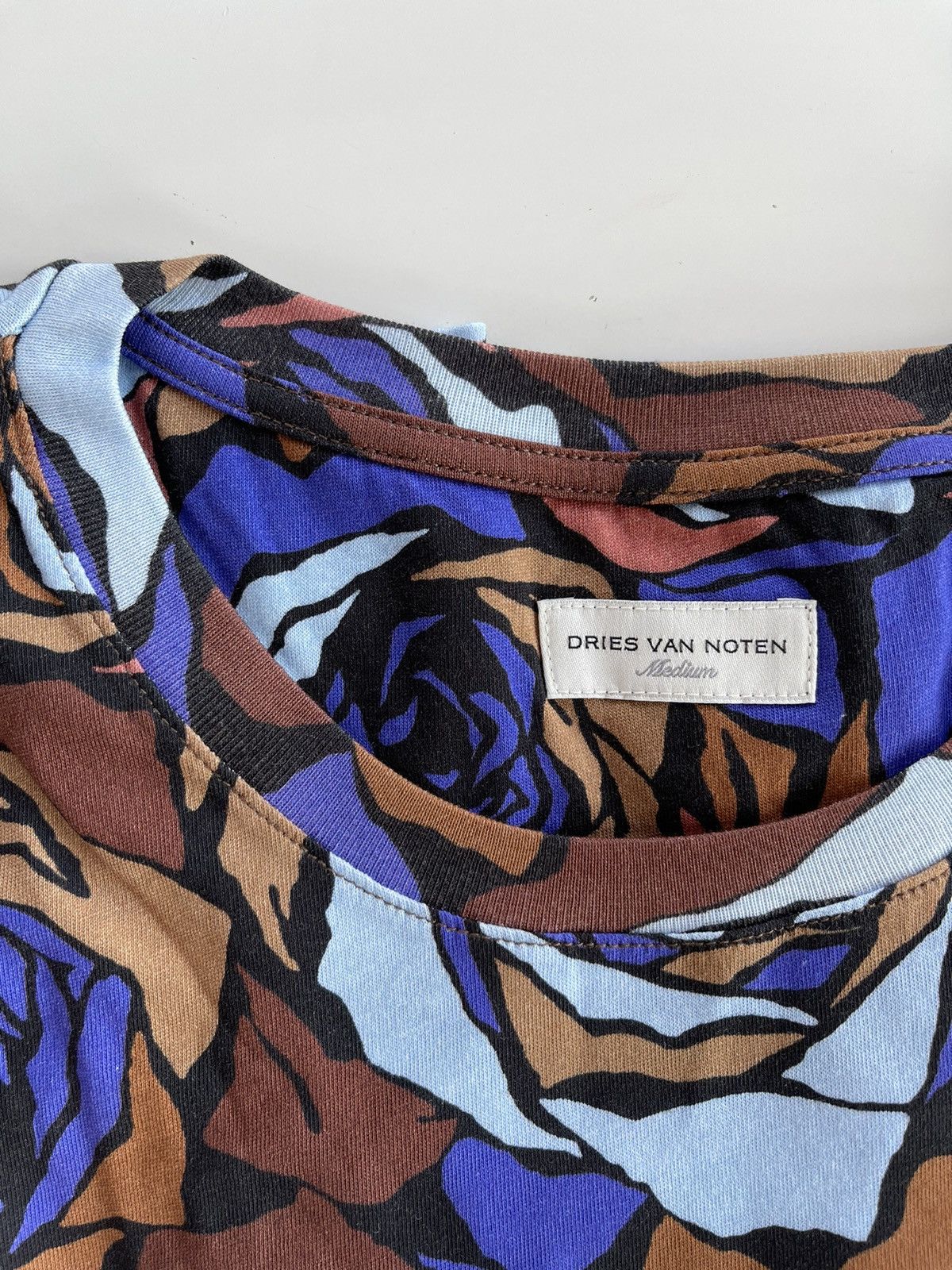 Dries Van Noten Floral Print Cotton T-shirt Size US M / EU 48-50 / 2 - 4 Thumbnail