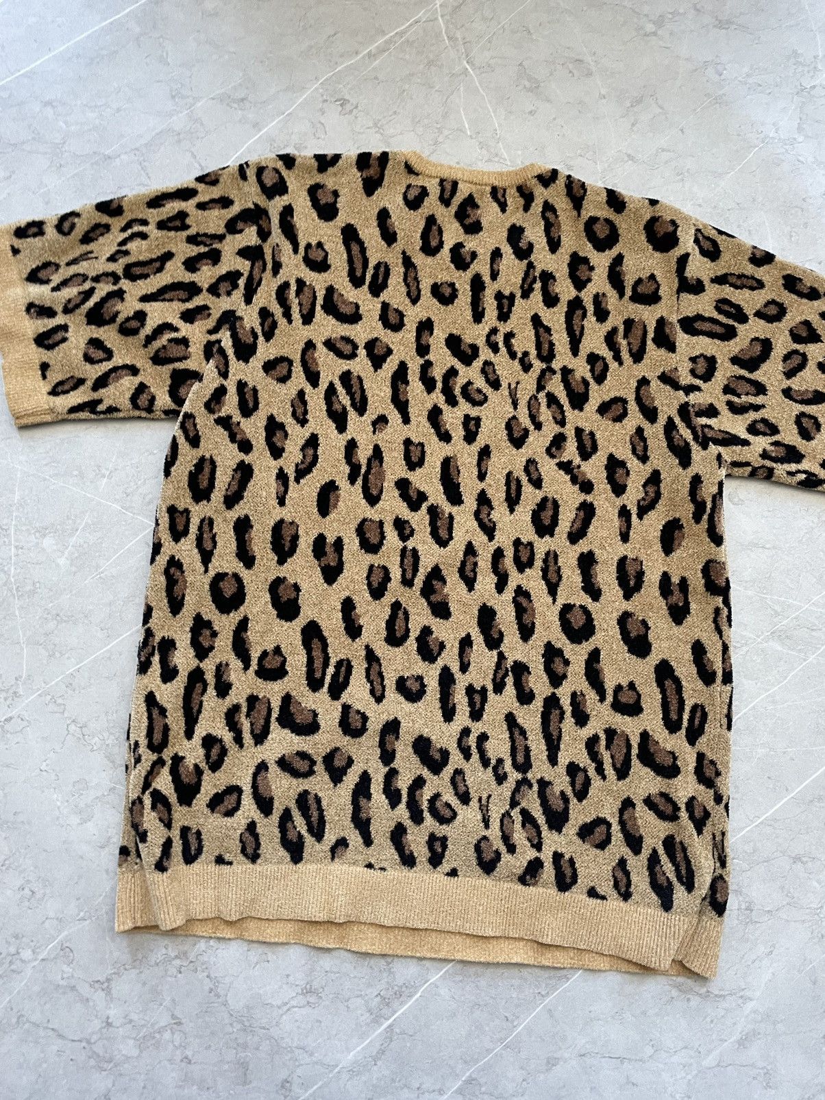 Number (N)ine Leopard knit short sleeves Size US S / EU 44-46 / 1 - 4 Thumbnail