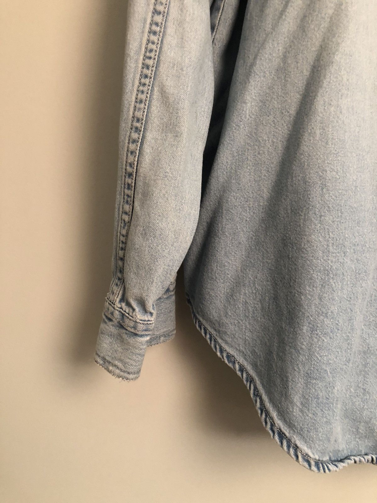 Levi's Distressed Handmade Blanket Southwestern Denim Shirt Size US L / EU 52-54 / 3 - 18 Thumbnail