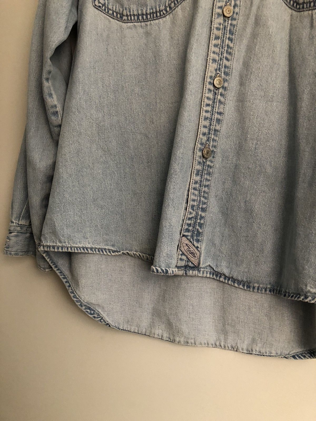 Levi's Distressed Handmade Blanket Southwestern Denim Shirt Size US L / EU 52-54 / 3 - 6 Thumbnail