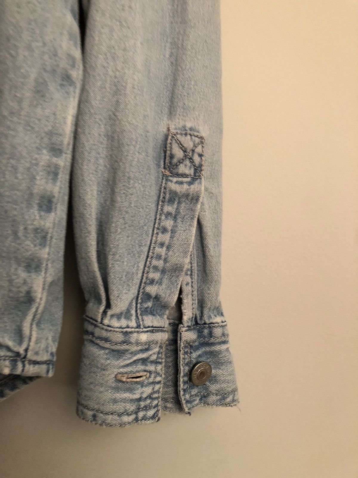 Levi's Distressed Handmade Blanket Southwestern Denim Shirt Size US L / EU 52-54 / 3 - 5 Thumbnail
