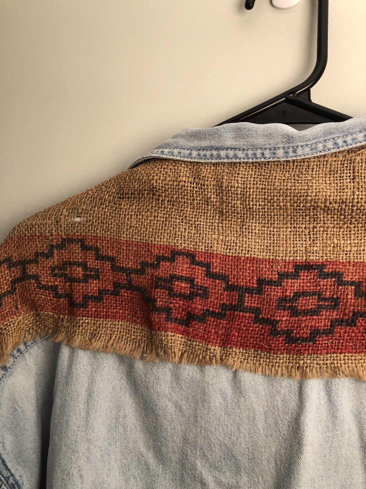 Levi's Distressed Handmade Blanket Southwestern Denim Shirt Size US L / EU 52-54 / 3 - 16 Thumbnail