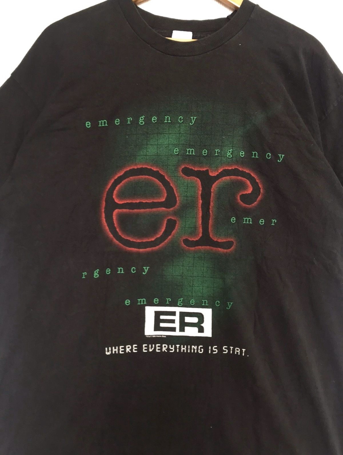 Vintage Vintage EMERGENCY ROOM ER 1995 Warner Bros Medical Film Size US XXL / EU 58 / 5 - 3 Thumbnail