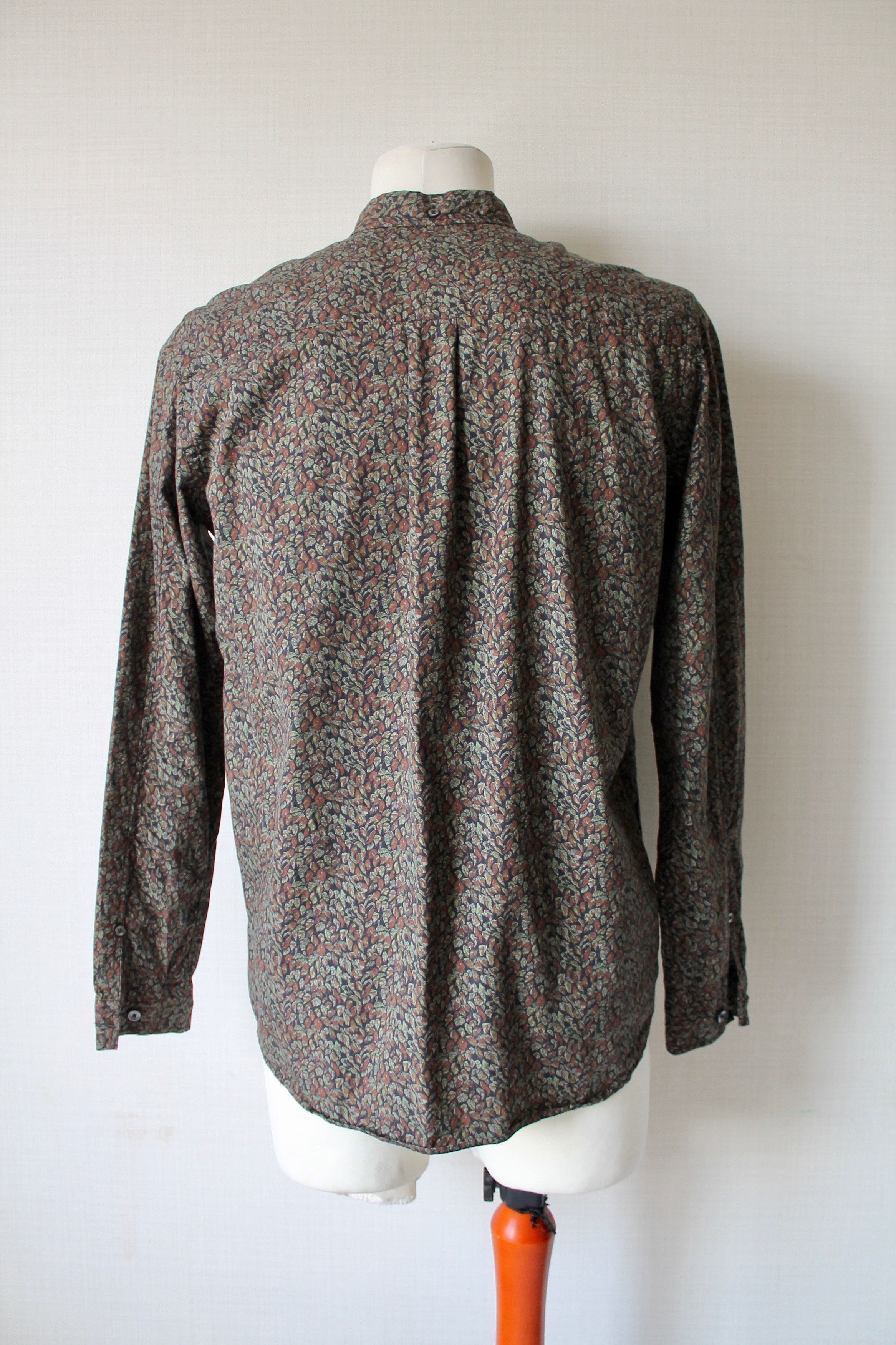 Whyred WHYRED Floral Shirt Cotton Long Sleeve Size US M / EU 48-50 / 2 - 4 Thumbnail