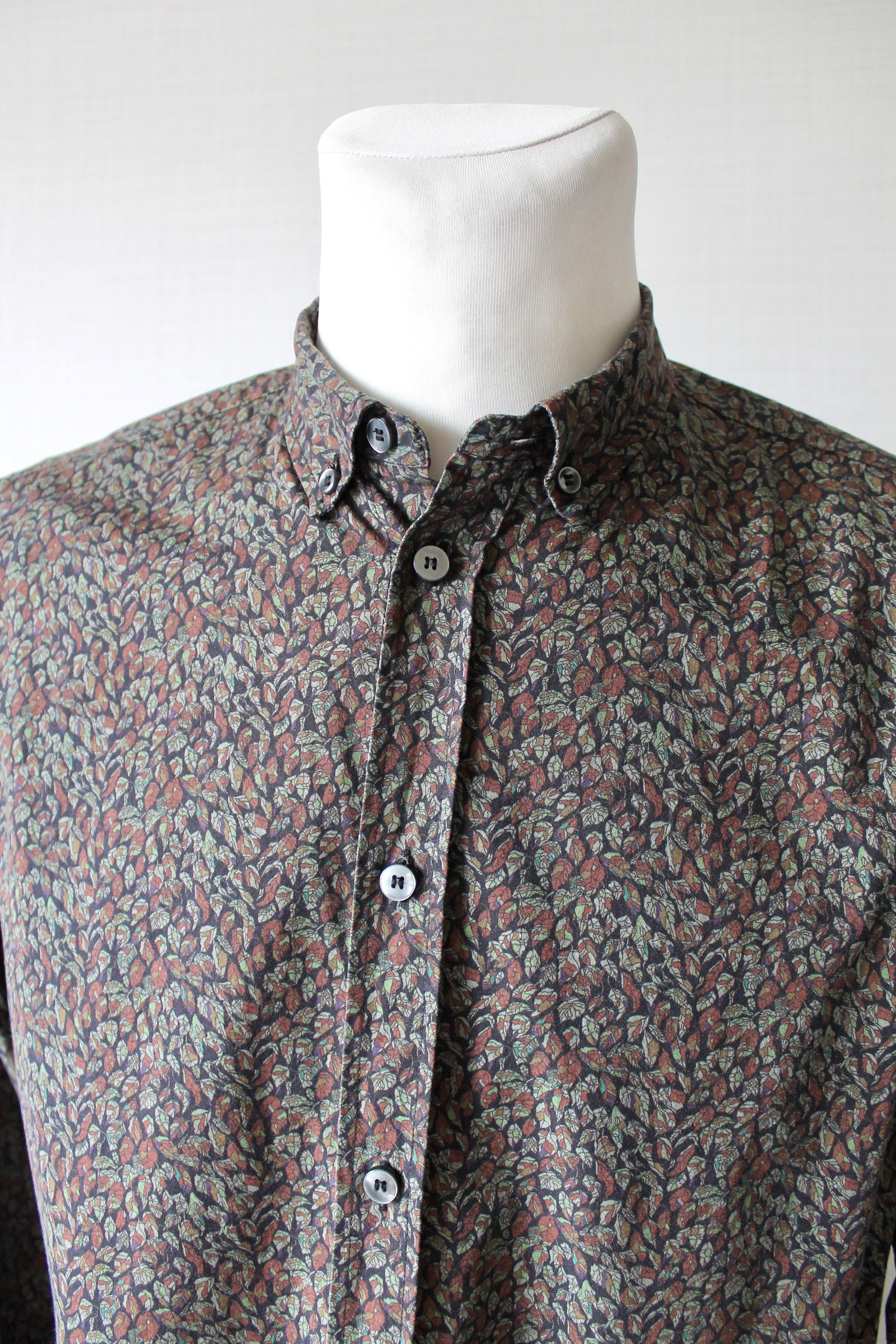 Whyred WHYRED Floral Shirt Cotton Long Sleeve Size US M / EU 48-50 / 2 - 3 Thumbnail