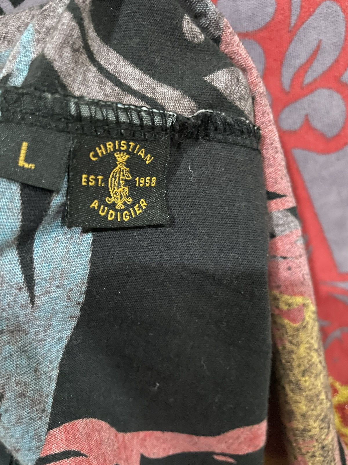Christian Audigier × Designer × Vintage Christian Audigier Baroque Bling Cotton Shirts Size US L / EU 52-54 / 3 - 11 Thumbnail