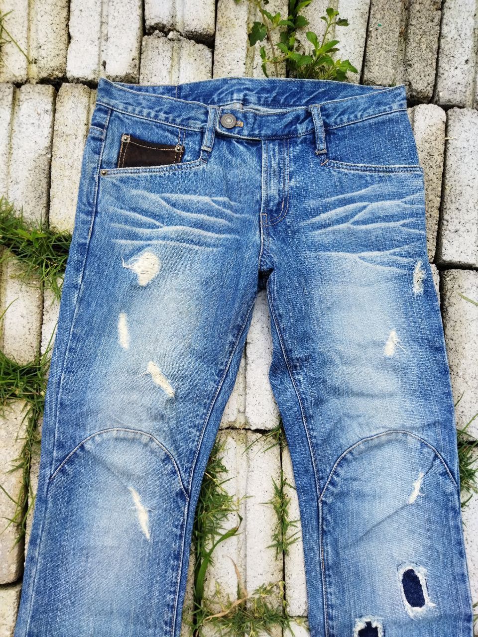 PPFM PPFM Japan Original Distressed Jeans - Size S Size US 33 - 6 Thumbnail