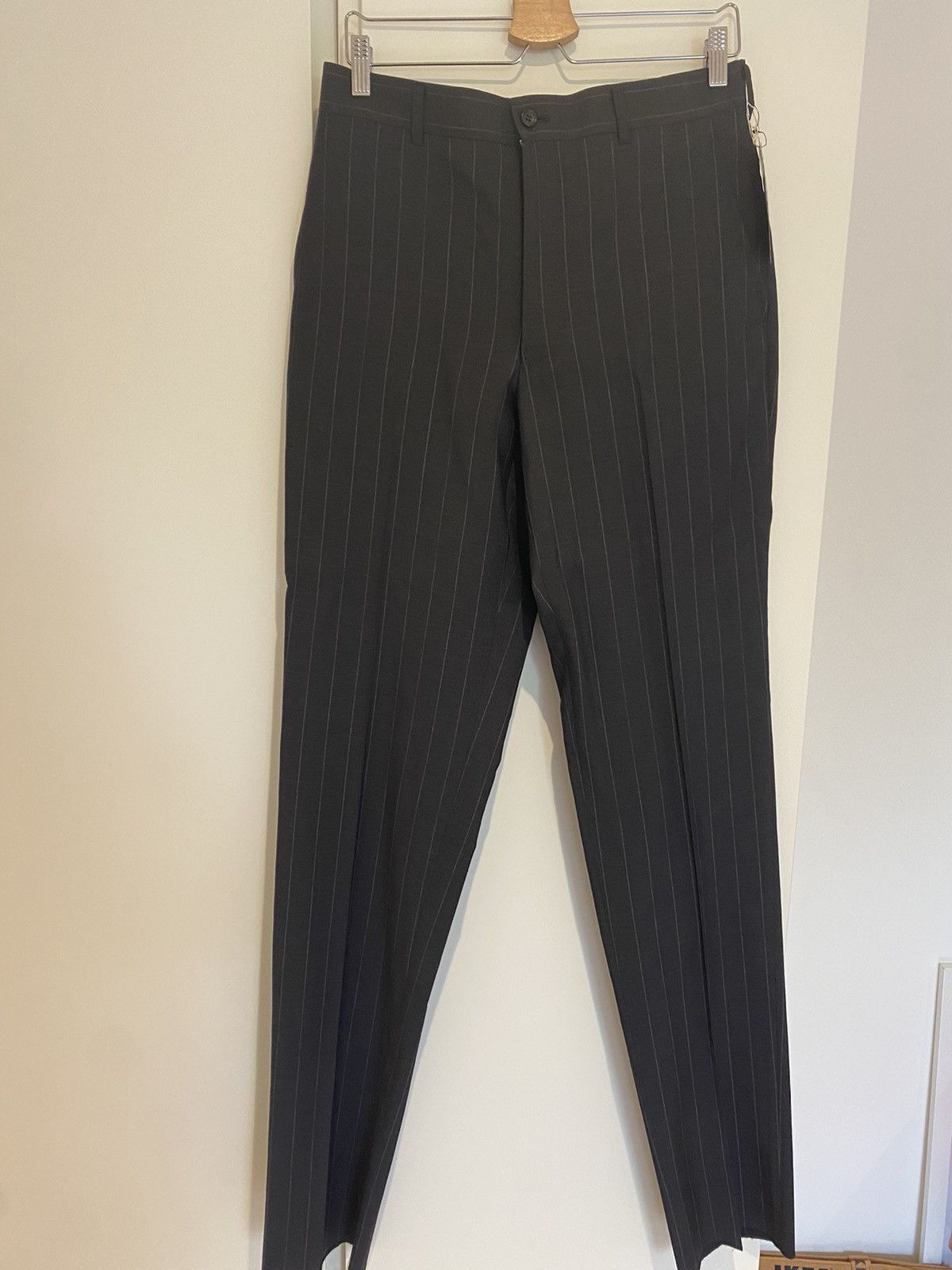 Comme des Garcons Homme Plus Comme des garçons homme plus pleated pinstripe trouser Size 34R - 1 Thumbnail