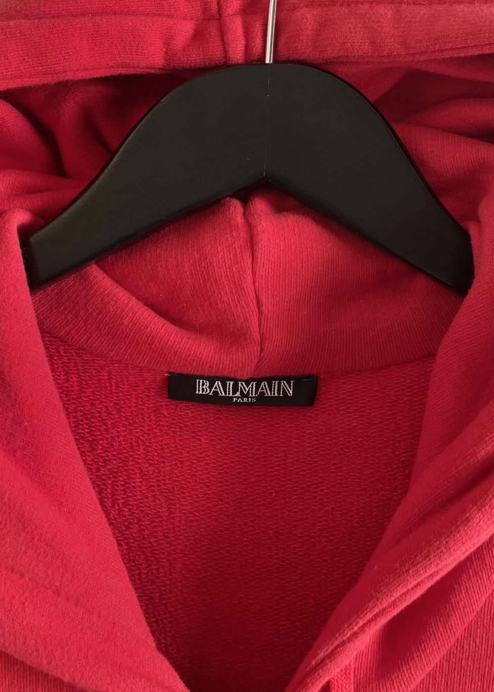 Balmain Balmain Red Sleeveless Zipped-up Embroidered Hoodie Vest Size US M / EU 48-50 / 2 - 3 Thumbnail