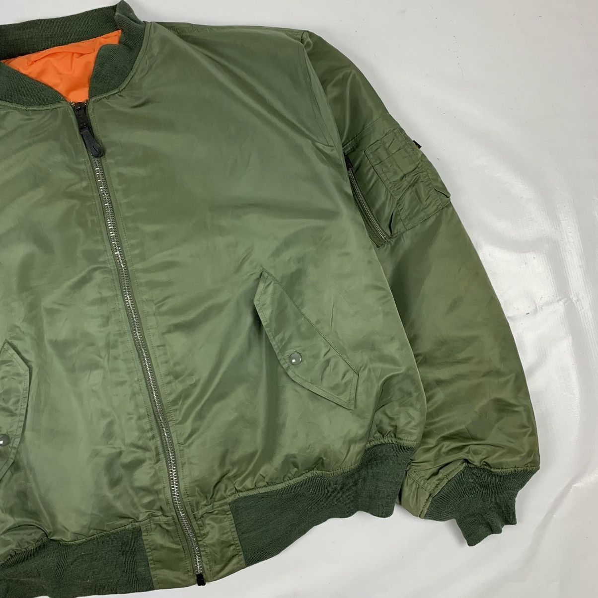 Alpha Industries Vintage Alpha Industries Bomber Jacket Size US XXL / EU 58 / 5 - 3 Thumbnail