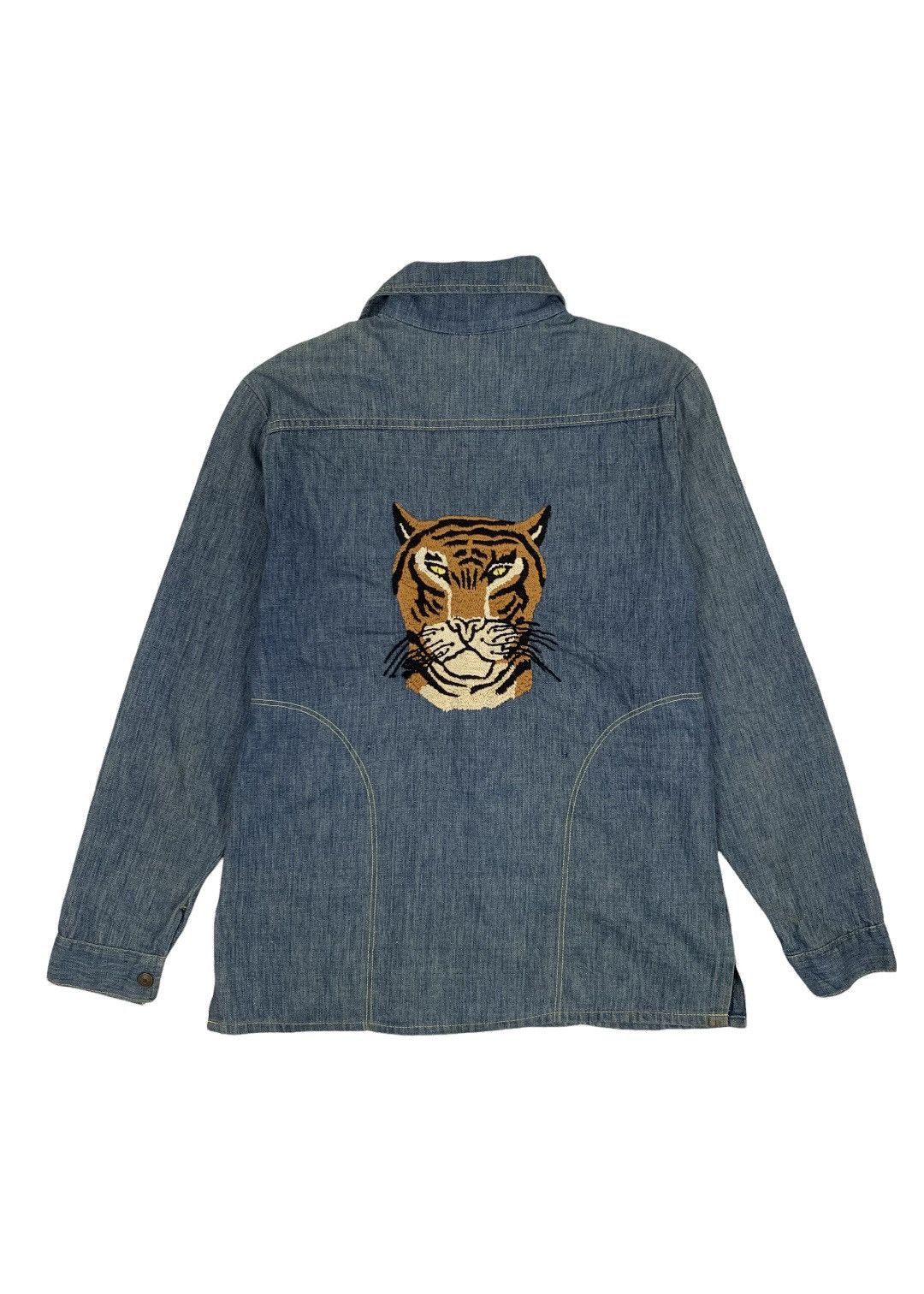 Japanese Brand Vintage 70s Buckaroo Sears Button Up Denim Shirt Size US M / EU 48-50 / 2 - 1 Thumbnail