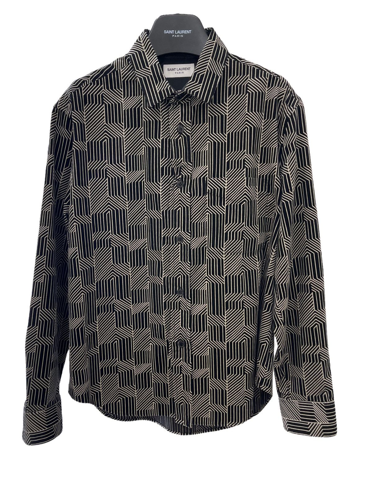Saint Laurent Velvet Ribbed Shirt