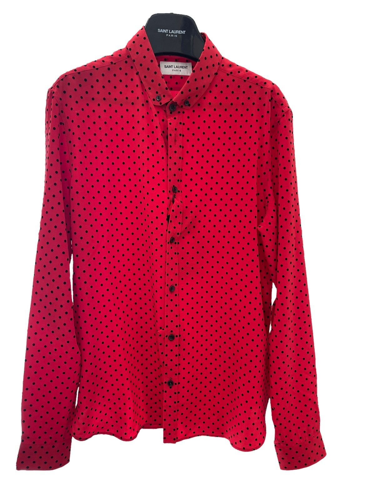 Saint Laurent fitted Dotted Shirt