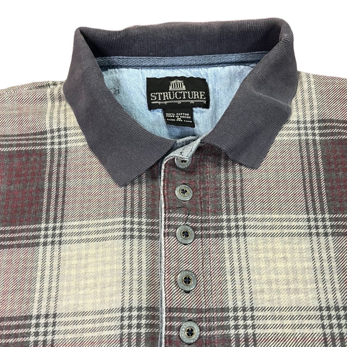 Japanese Brand Vintage Plaid Polo 90s Skate Style Size US M / EU 48-50 / 2 - 4 Thumbnail