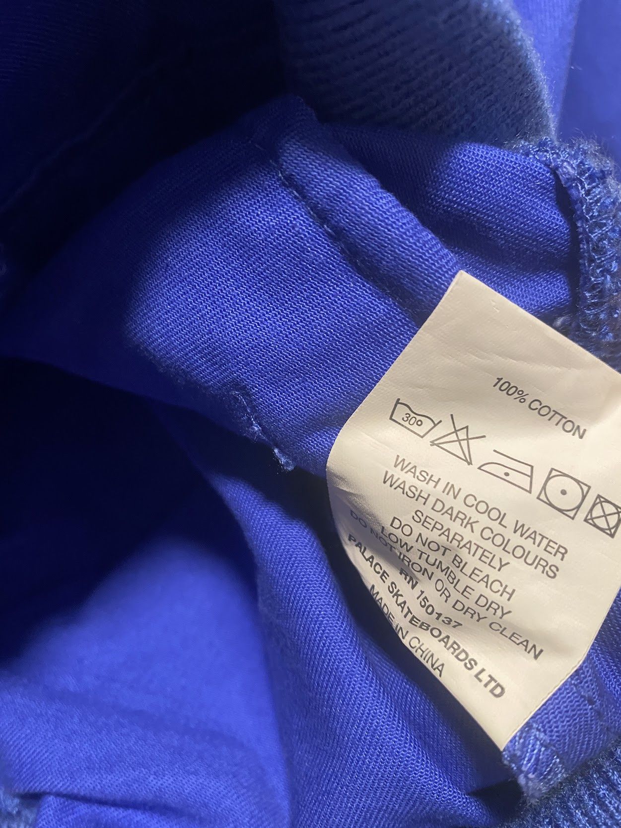Palace Skateboarding chain stitch bomber jacket blue Size US M / EU 48-50 / 2 - 7 Thumbnail