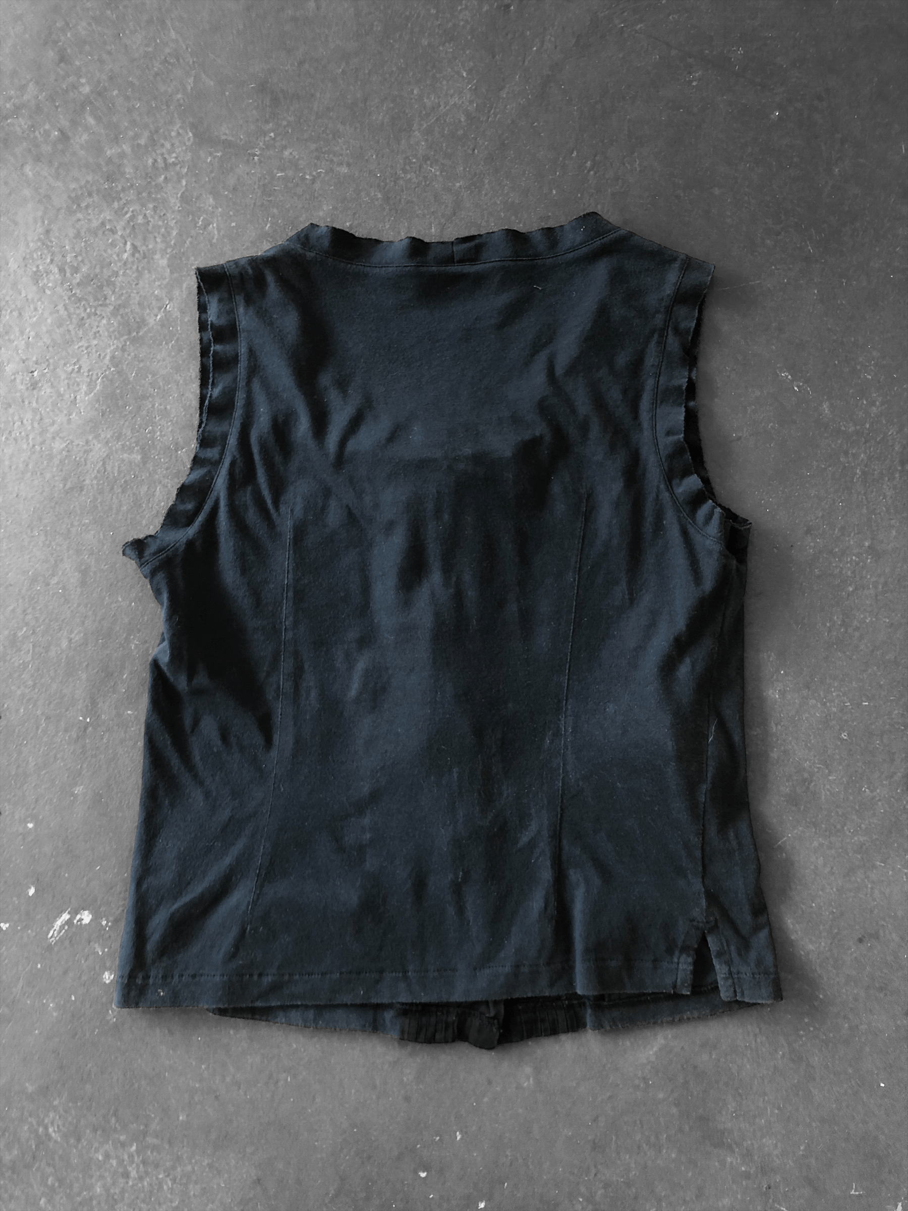 Prada PRADA TOPS SLEEVELESS BOW CORSAGE COTTON BLACK Size XXS / US 00 / IT 34 - 2 Thumbnail