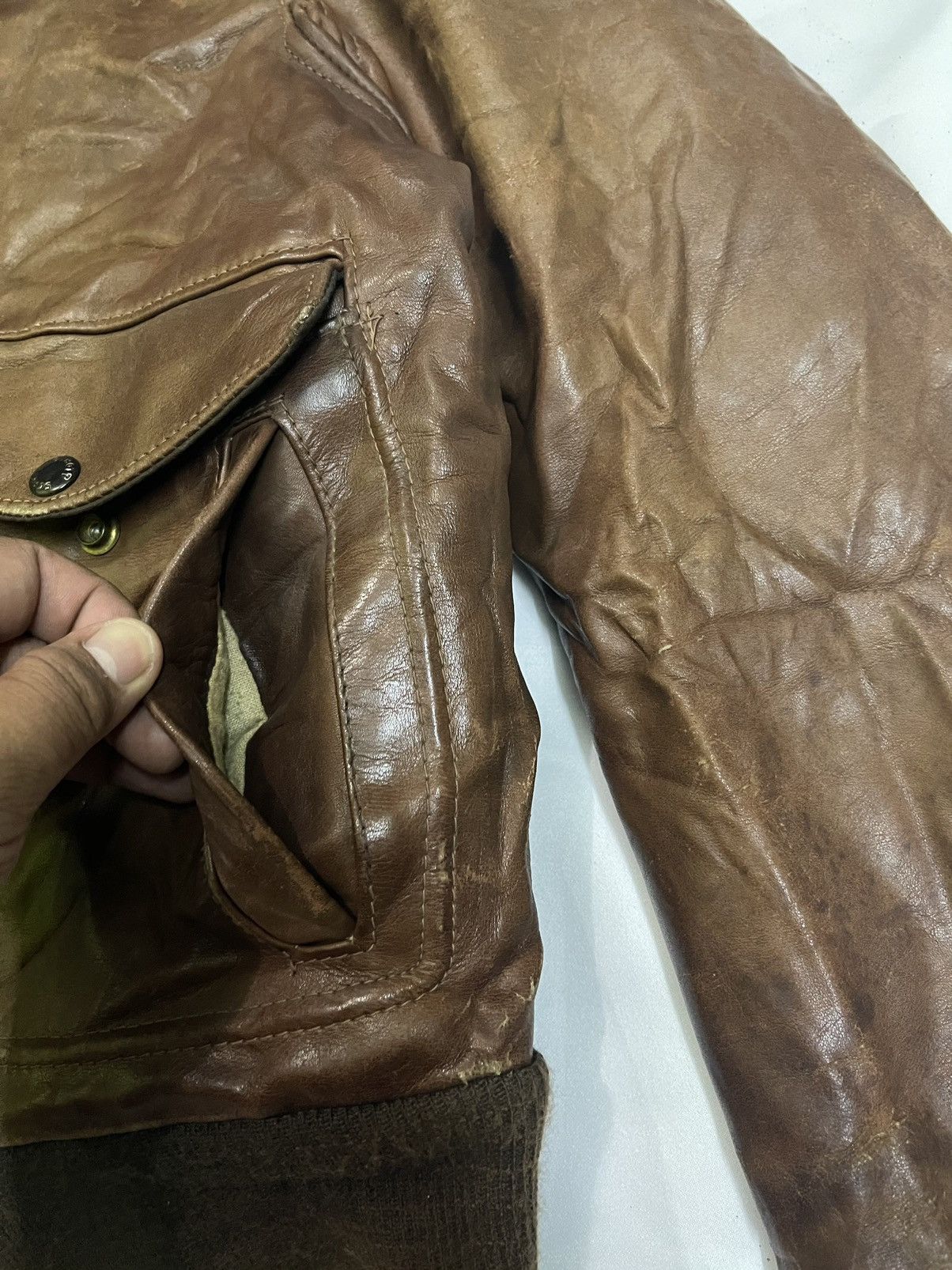 Schott × Vintage 🔥RARE🔥VINTAGE SCHOTT LEATHER JACKET Size US M / EU 48-50 / 2 - 7 Thumbnail