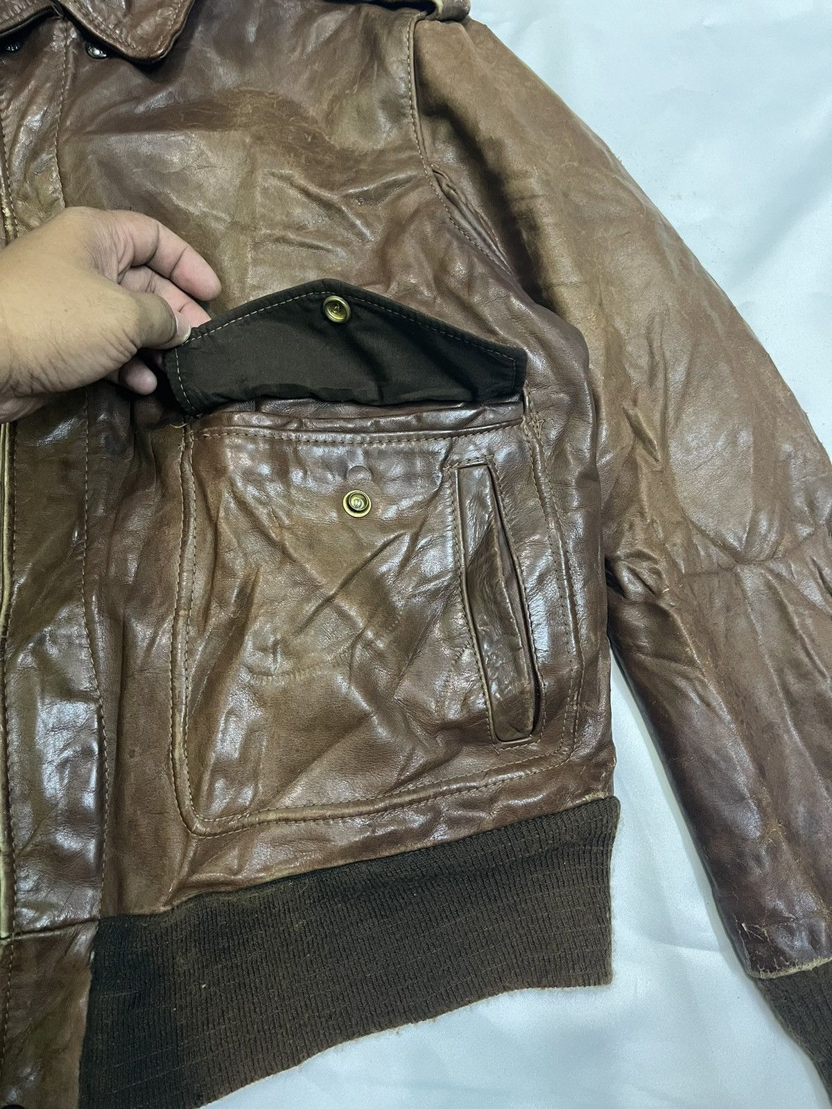 Schott × Vintage 🔥RARE🔥VINTAGE SCHOTT LEATHER JACKET Size US M / EU 48-50 / 2 - 6 Thumbnail