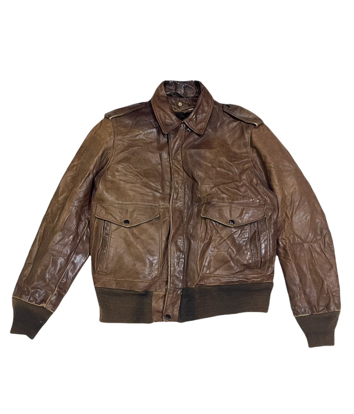Schott × Vintage 🔥RARE🔥VINTAGE SCHOTT LEATHER JACKET Size US M / EU 48-50 / 2 - 1 Thumbnail