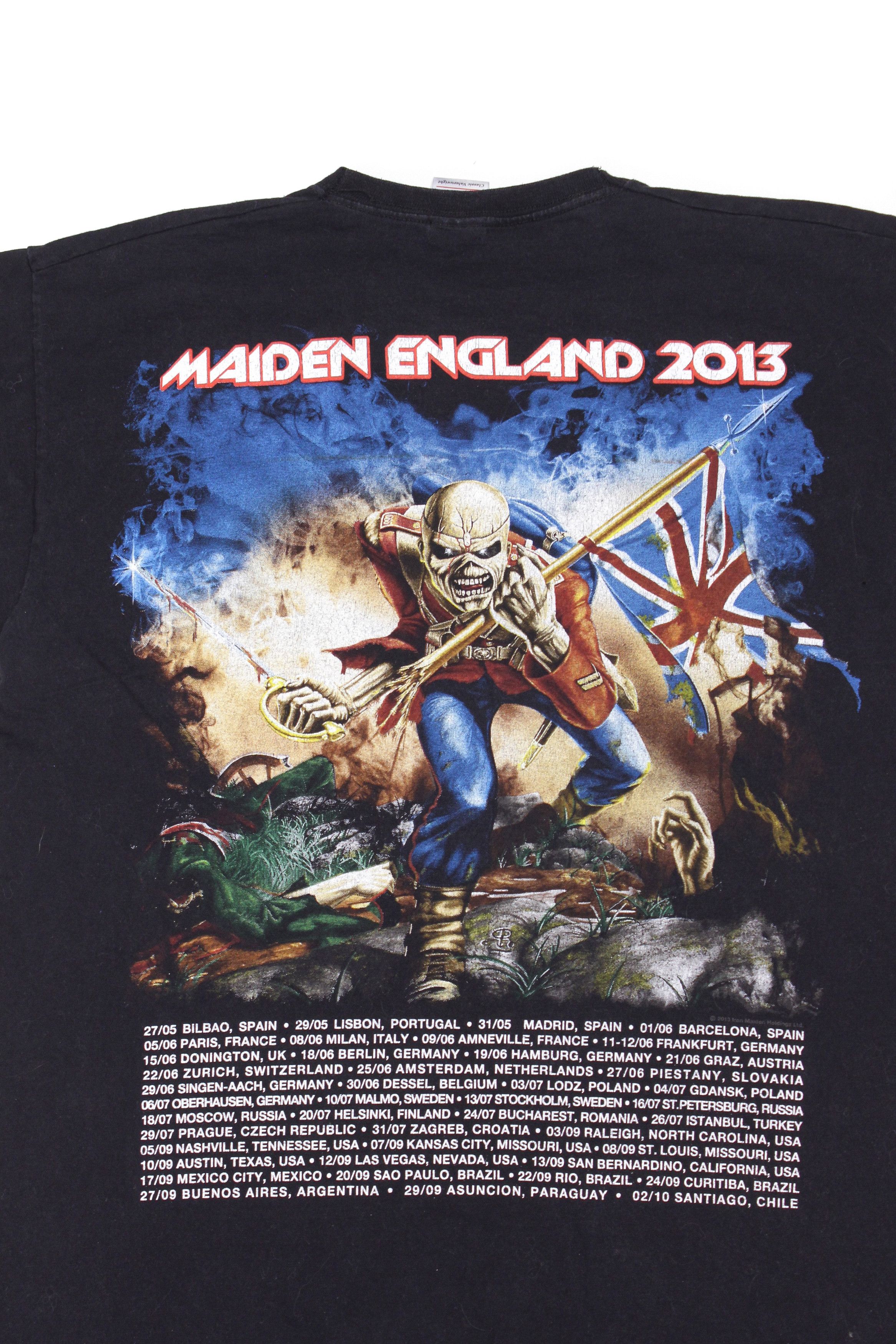 Iron Maiden 2013 Maiden England Tour T-Shirt Size US M / EU 48-50 / 2 - 5 Thumbnail