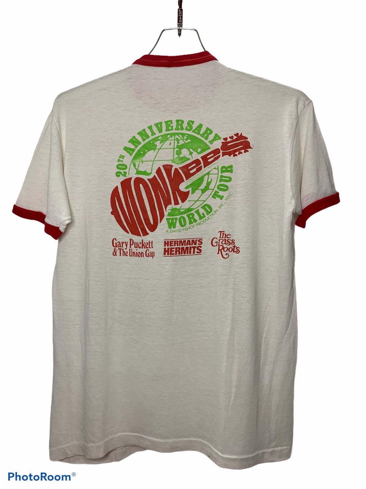 Band Tees × Vintage Rare!!! Vintage Ringers The Monkees 80s T Shirt Size US M / EU 48-50 / 2 - 7 Thumbnail