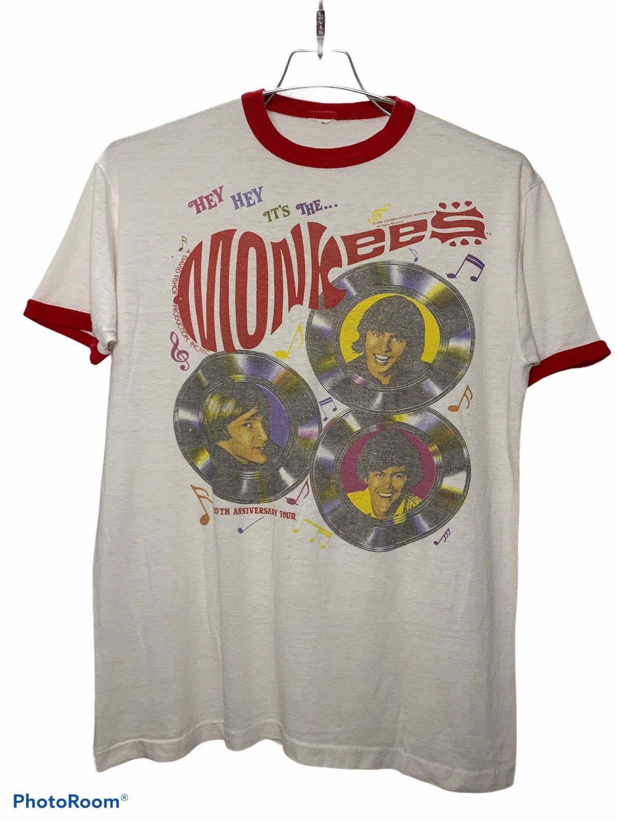 Rare!!! Vintage Ringers The Monkees 80s T Shirt