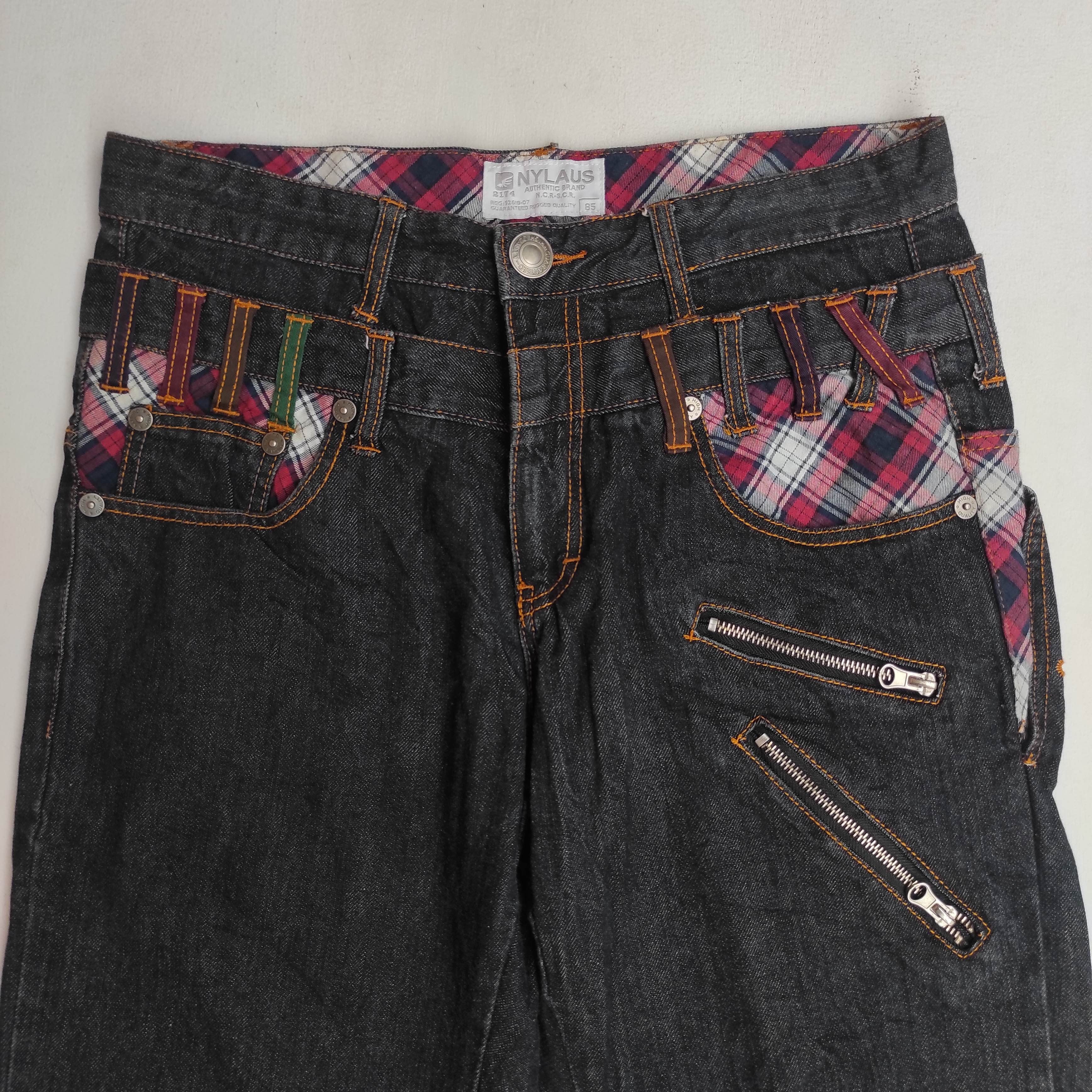 Beauty Beast Nylaus Double Waist Denim Jeans Size US 32 / EU 48 - 2 Thumbnail