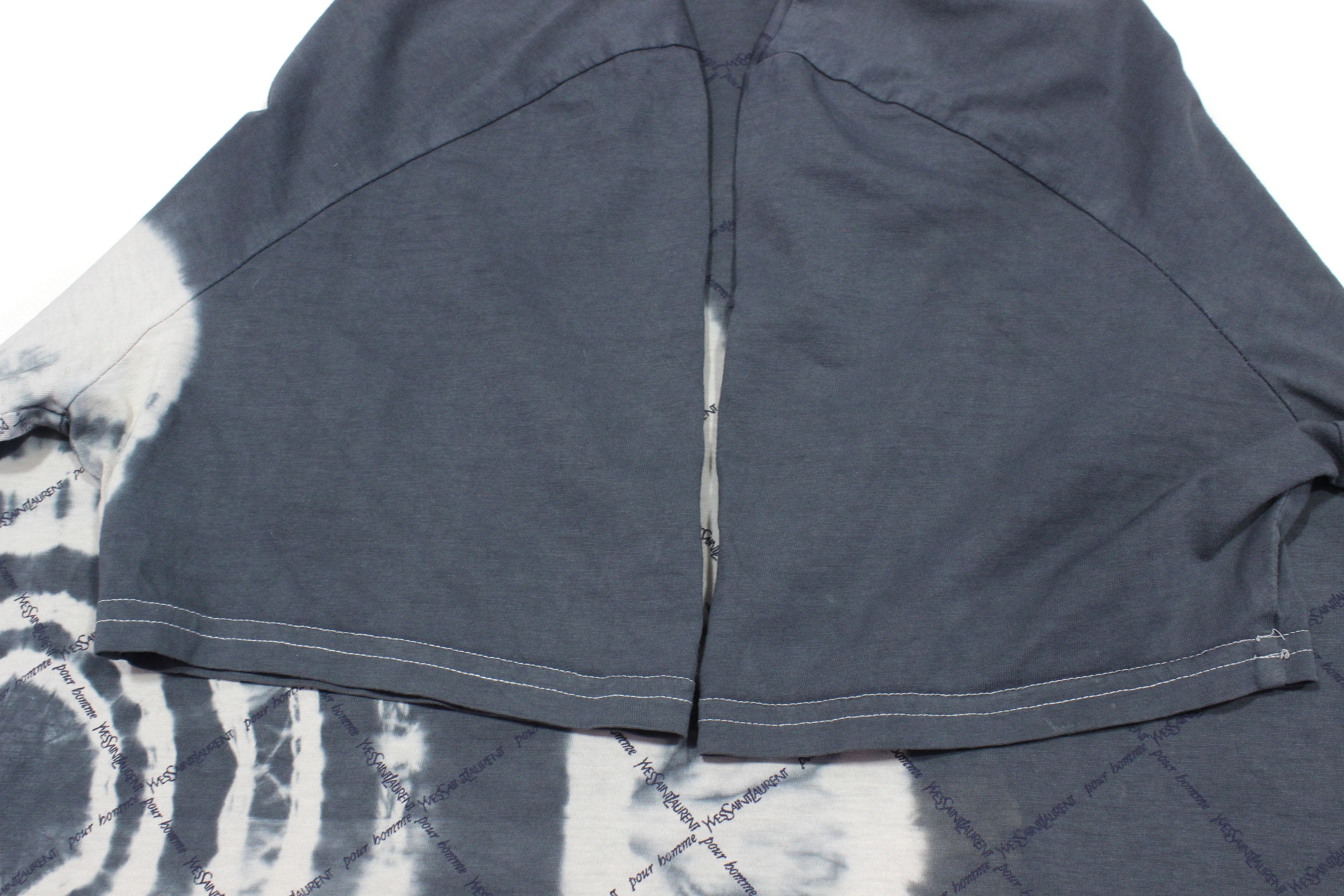 Yves Saint Laurent 90S YSL Multilogo Tie Dye T-Shirt Vintage Size US L / EU 52-54 / 3 - 7 Thumbnail